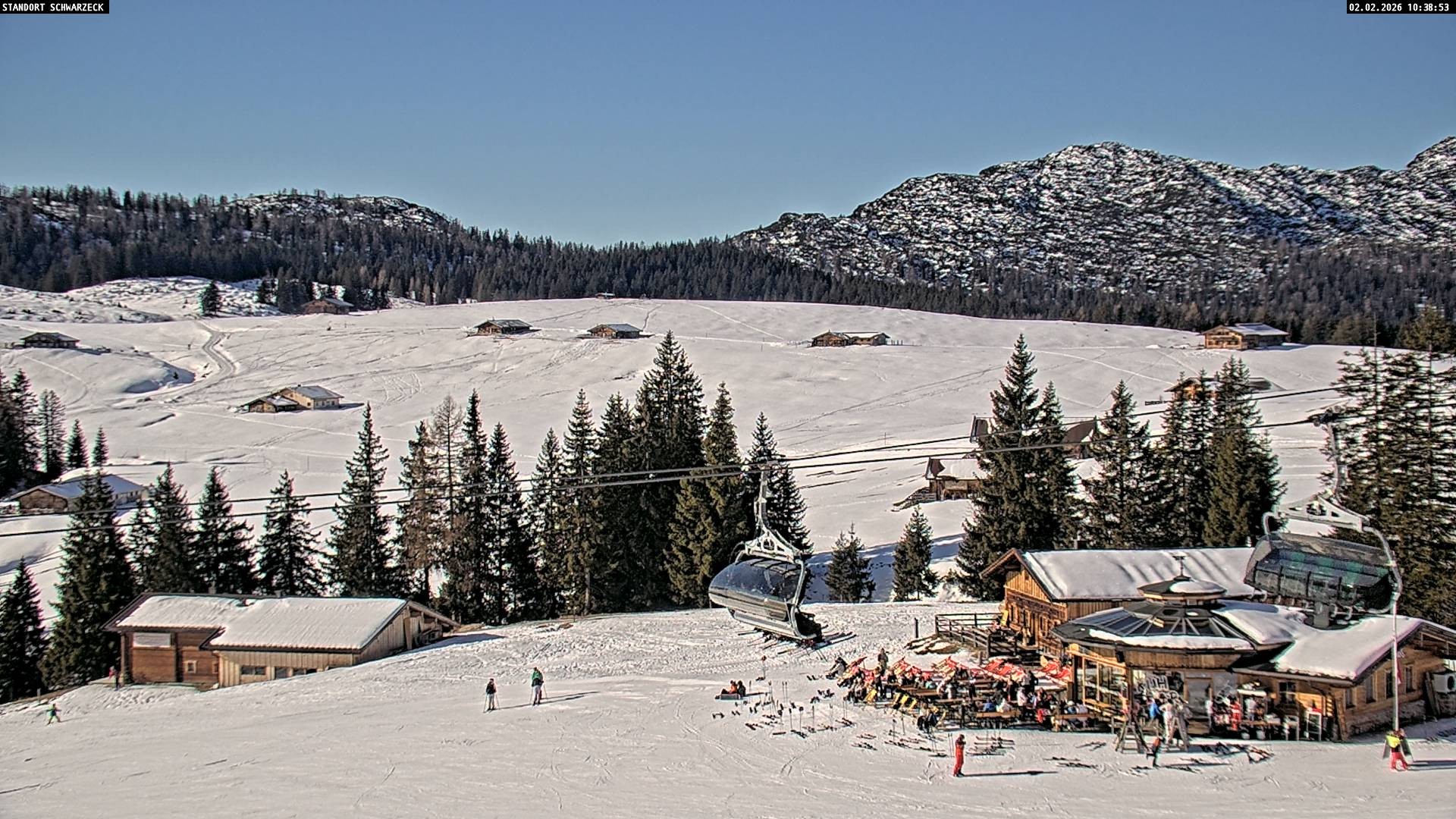 Archiv Foto Webcam Almenwelt Lofer: Rundwanderweg und Höhenloipe