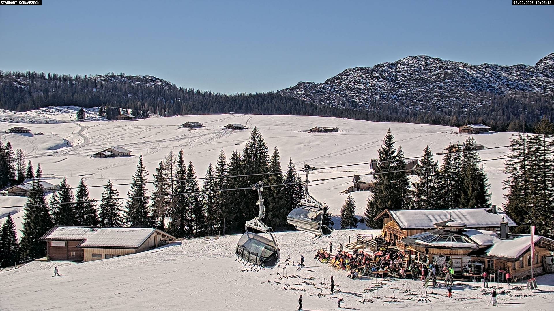 Archiv Foto Webcam Almenwelt Lofer: Rundwanderweg und Höhenloipe