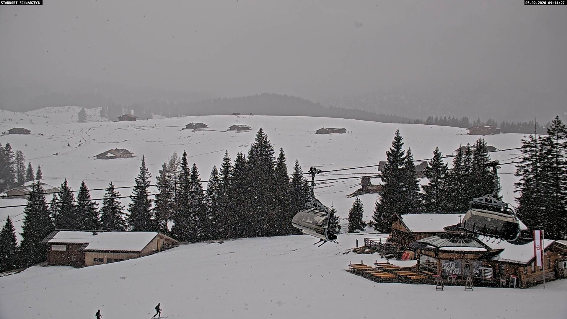 Archiv Foto Webcam Almenwelt Lofer: Rundwanderweg und Höhenloipe