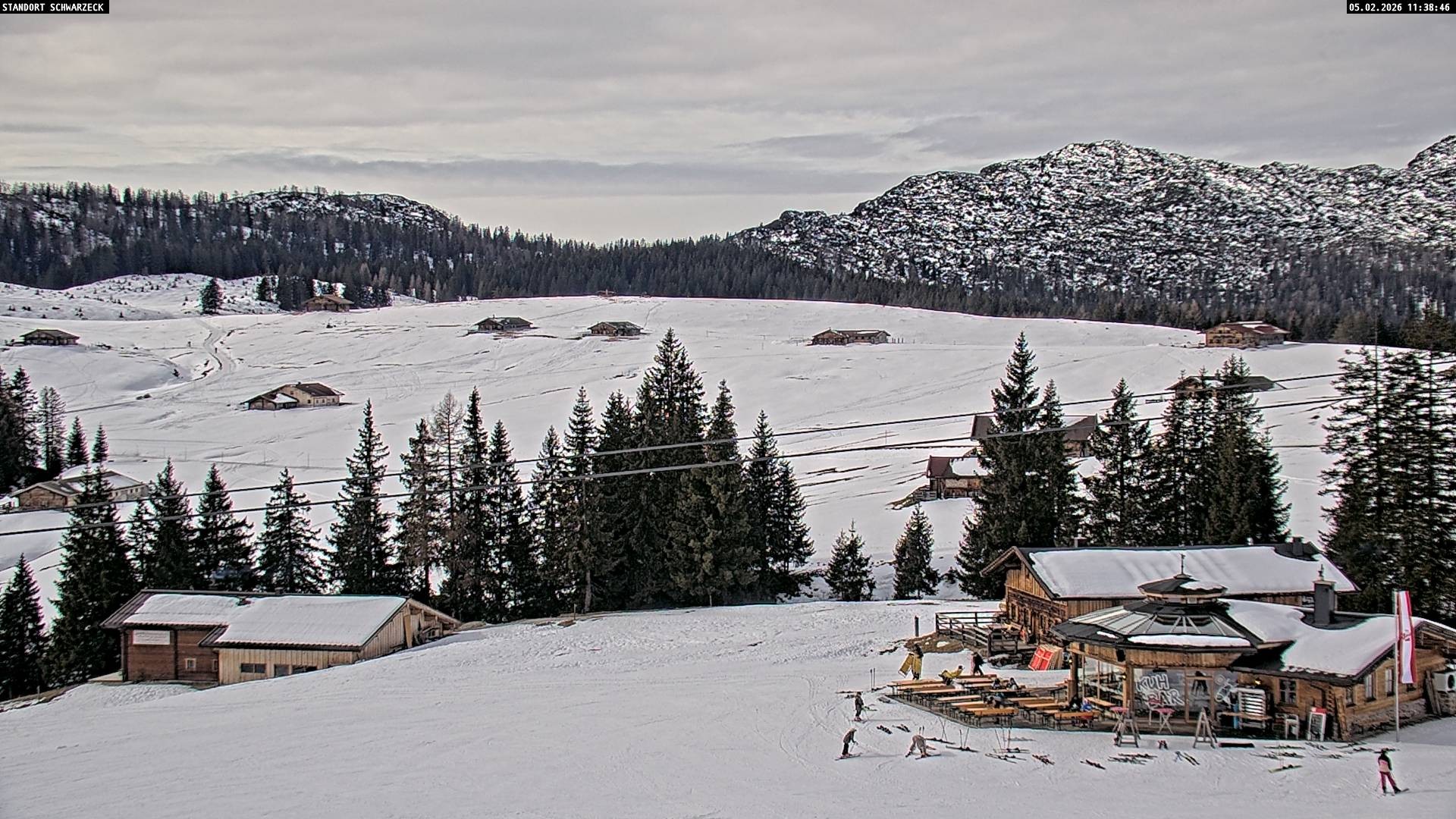 Archiv Foto Webcam Almenwelt Lofer: Rundwanderweg und Höhenloipe