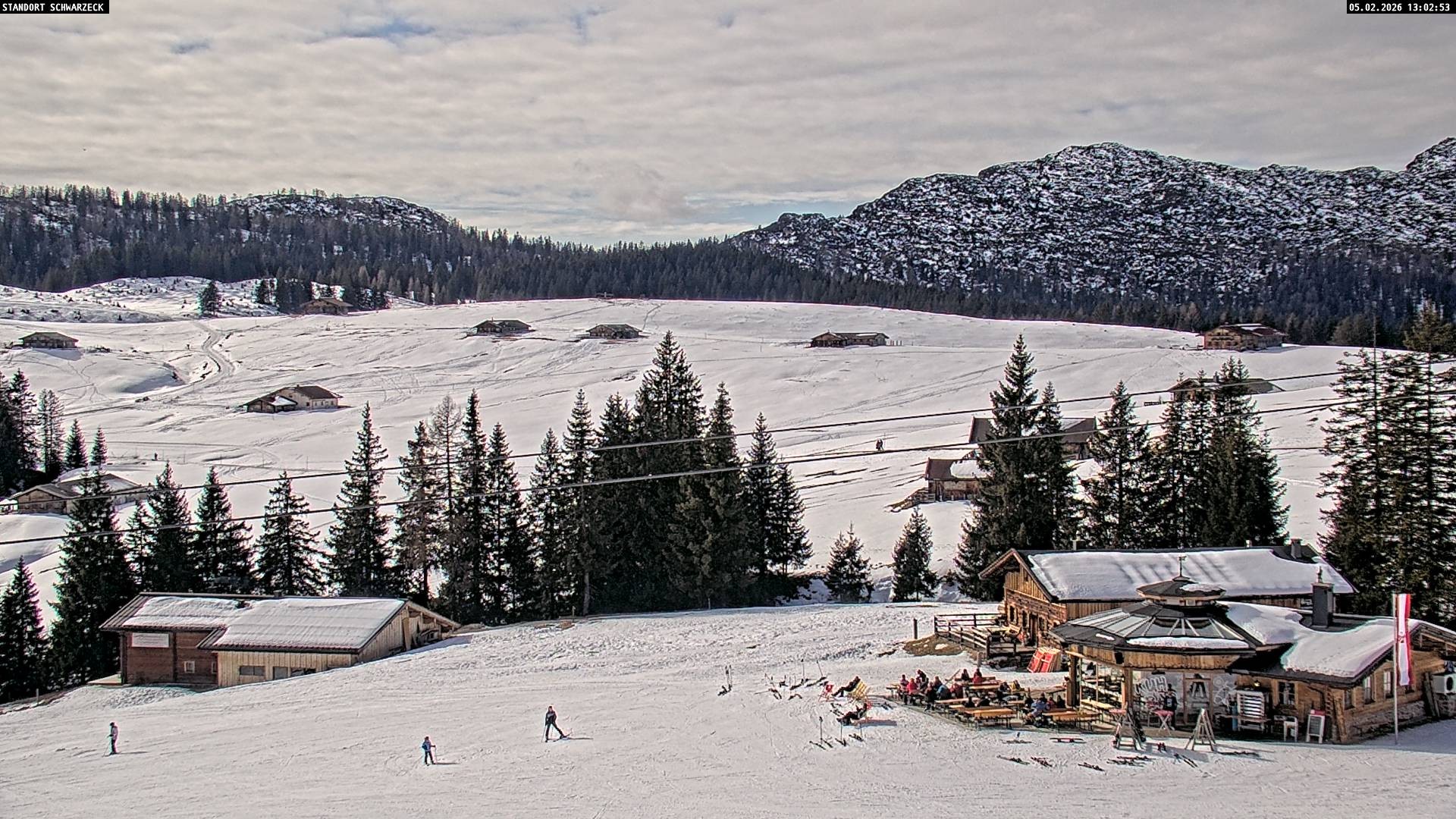 Archiv Foto Webcam Almenwelt Lofer: Rundwanderweg und Höhenloipe