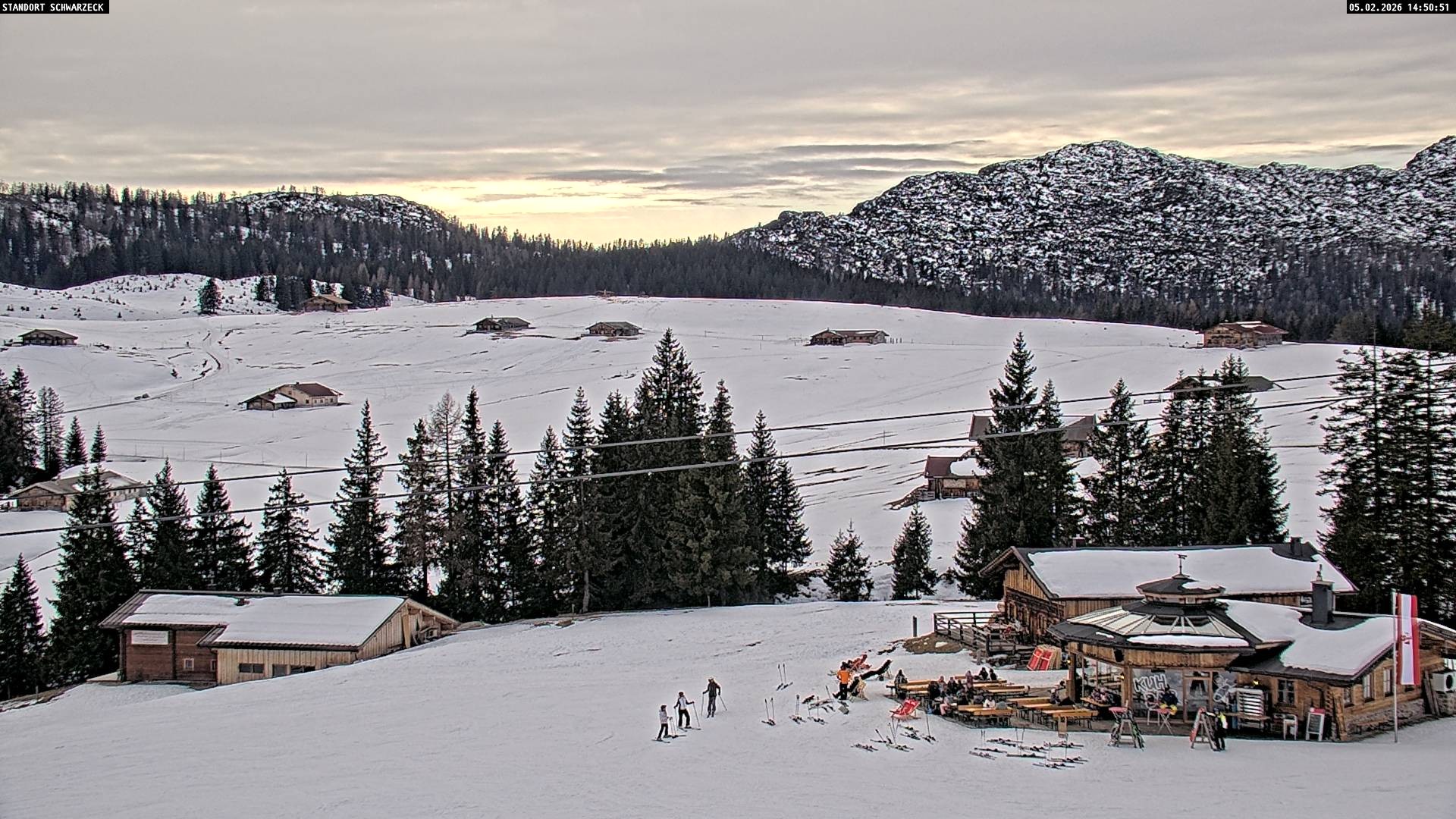 Archiv Foto Webcam Almenwelt Lofer: Rundwanderweg und Höhenloipe