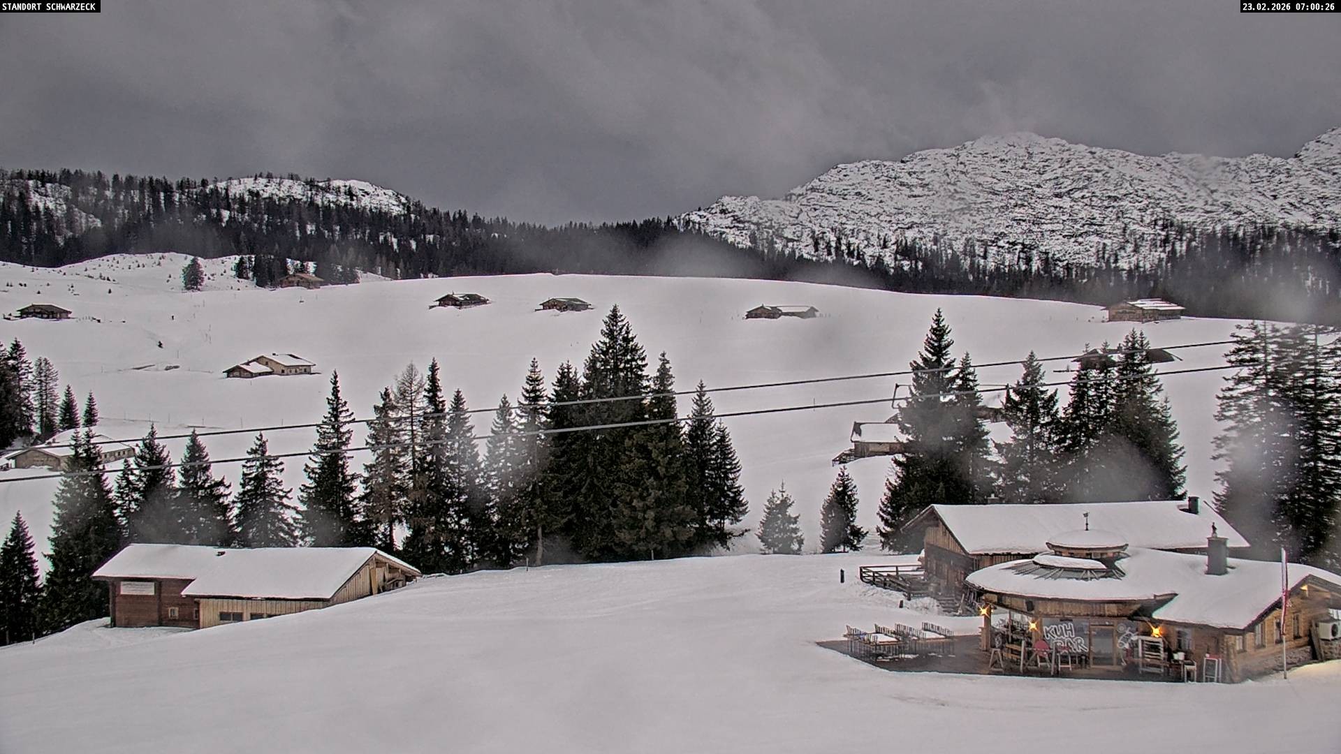 Archiv Foto Webcam Almenwelt Lofer: Rundwanderweg und Höhenloipe