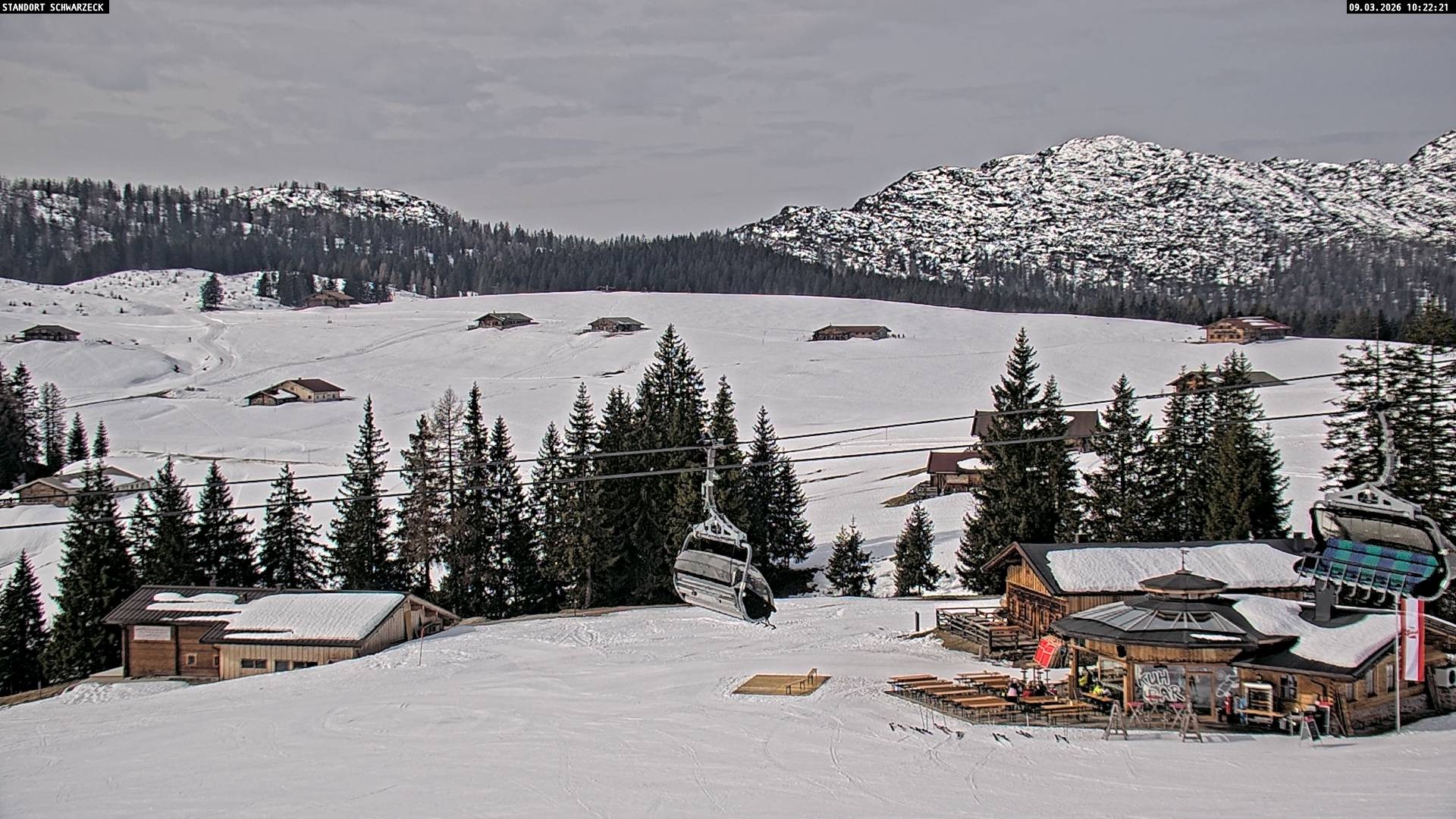 Archiv Foto Webcam Almenwelt Lofer: Rundwanderweg und Höhenloipe