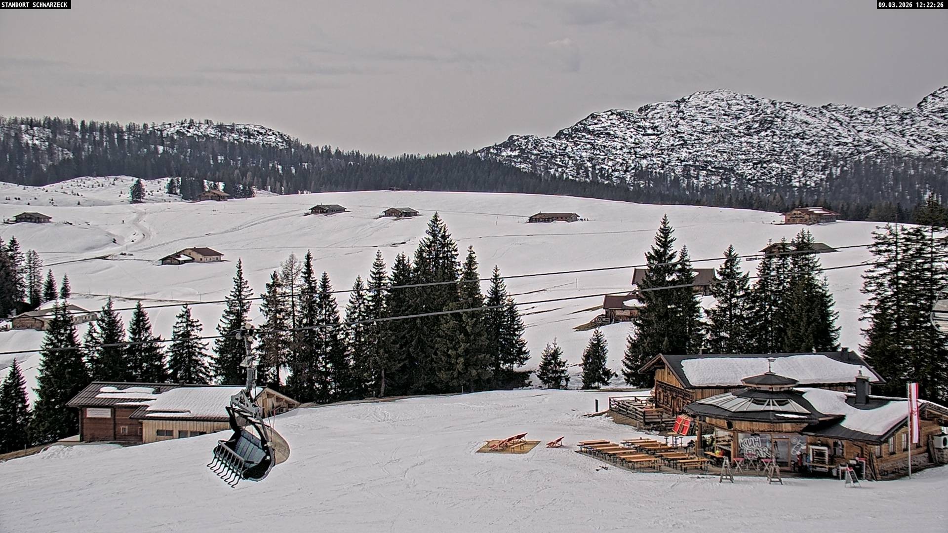 Archiv Foto Webcam Almenwelt Lofer: Rundwanderweg und Höhenloipe