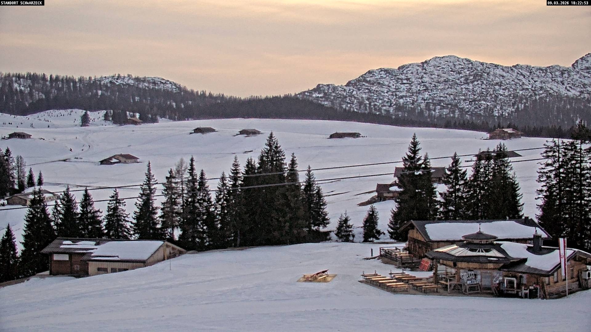 Archiv Foto Webcam Almenwelt Lofer: Rundwanderweg und Höhenloipe
