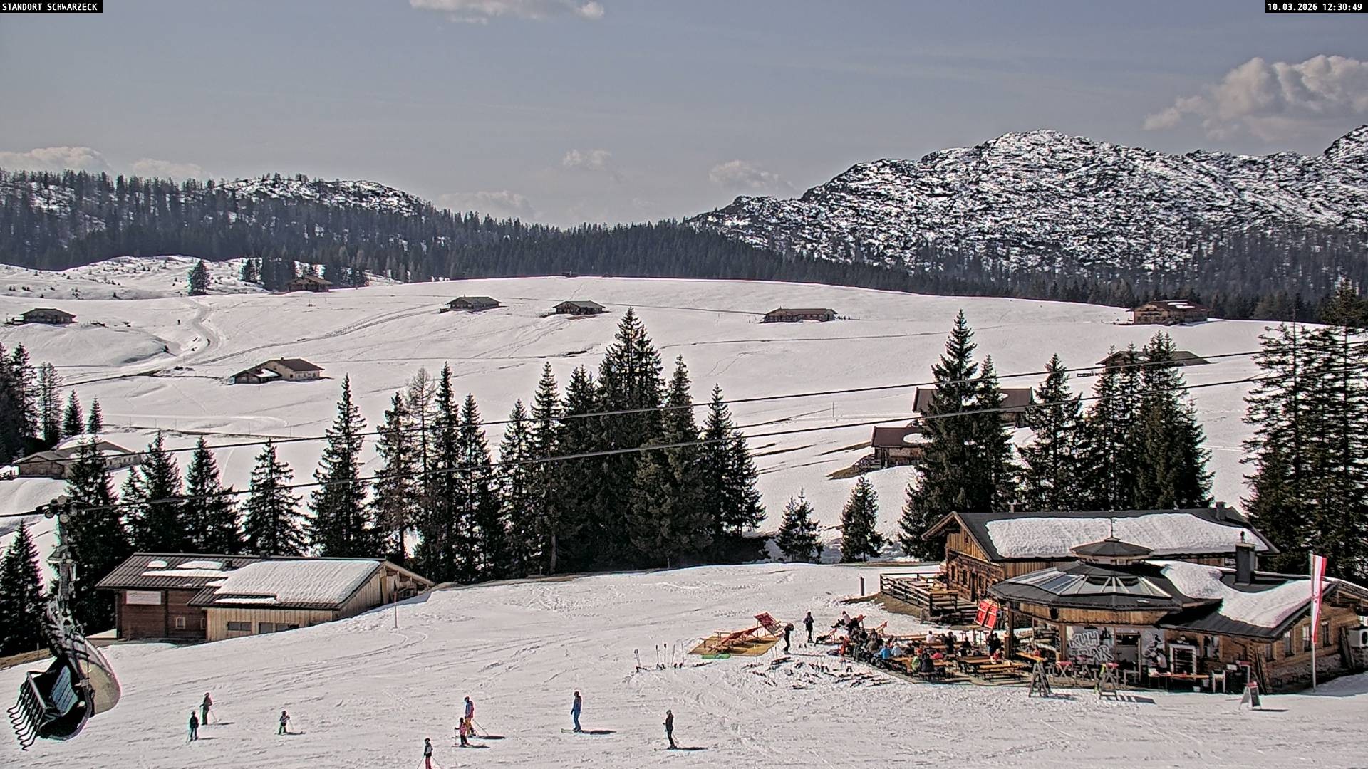 Archiv Foto Webcam Almenwelt Lofer: Rundwanderweg und Höhenloipe