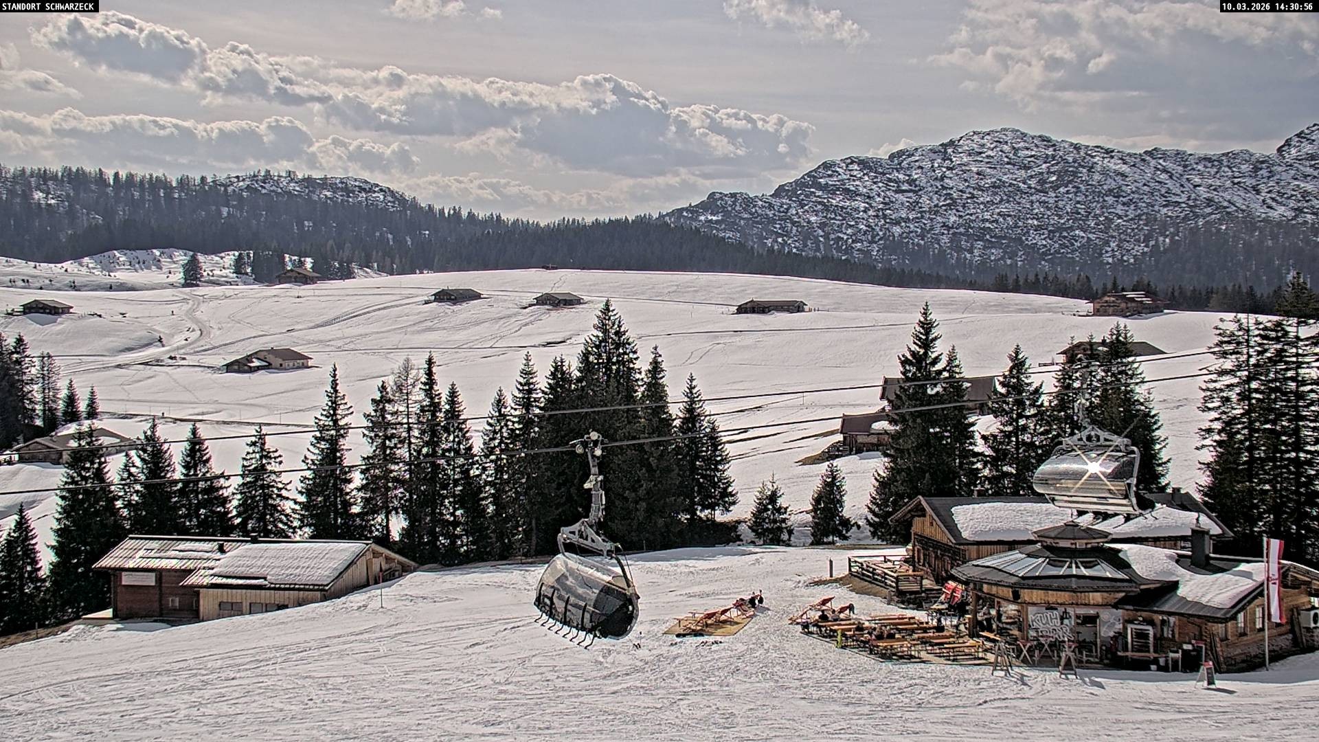 Archiv Foto Webcam Almenwelt Lofer: Rundwanderweg und Höhenloipe