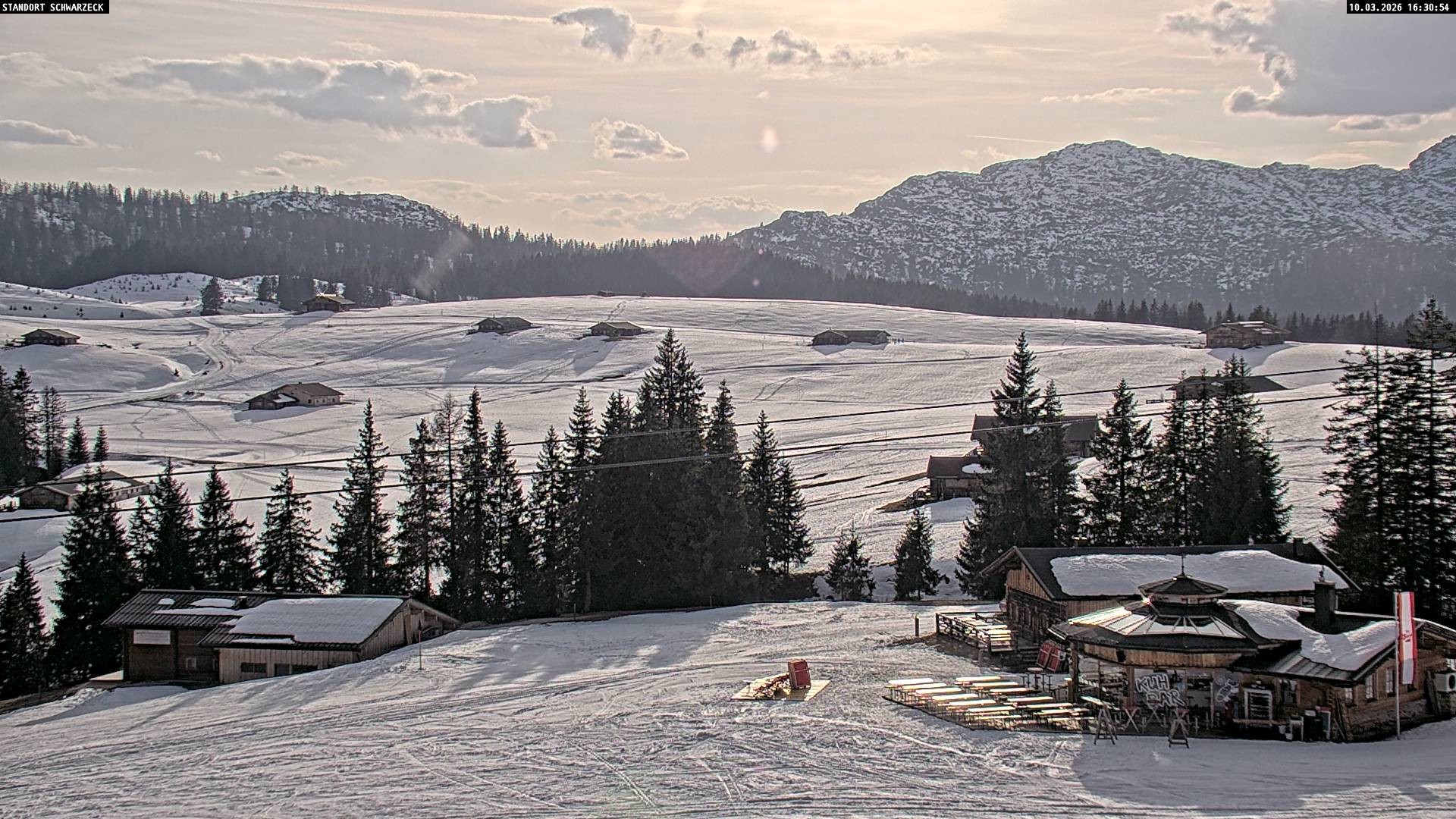 Archiv Foto Webcam Almenwelt Lofer: Rundwanderweg und Höhenloipe