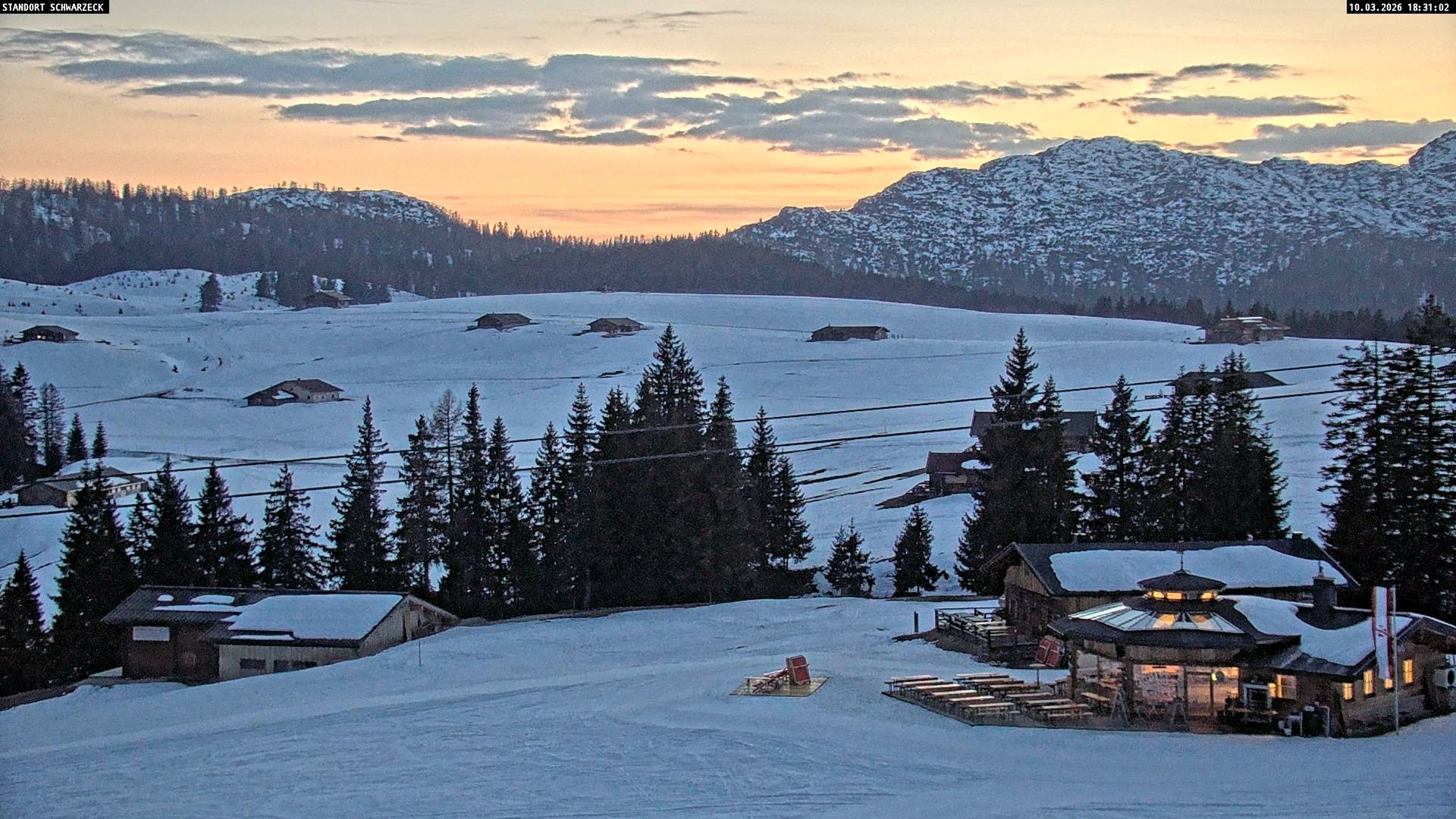 Archiv Foto Webcam Almenwelt Lofer: Rundwanderweg und Höhenloipe