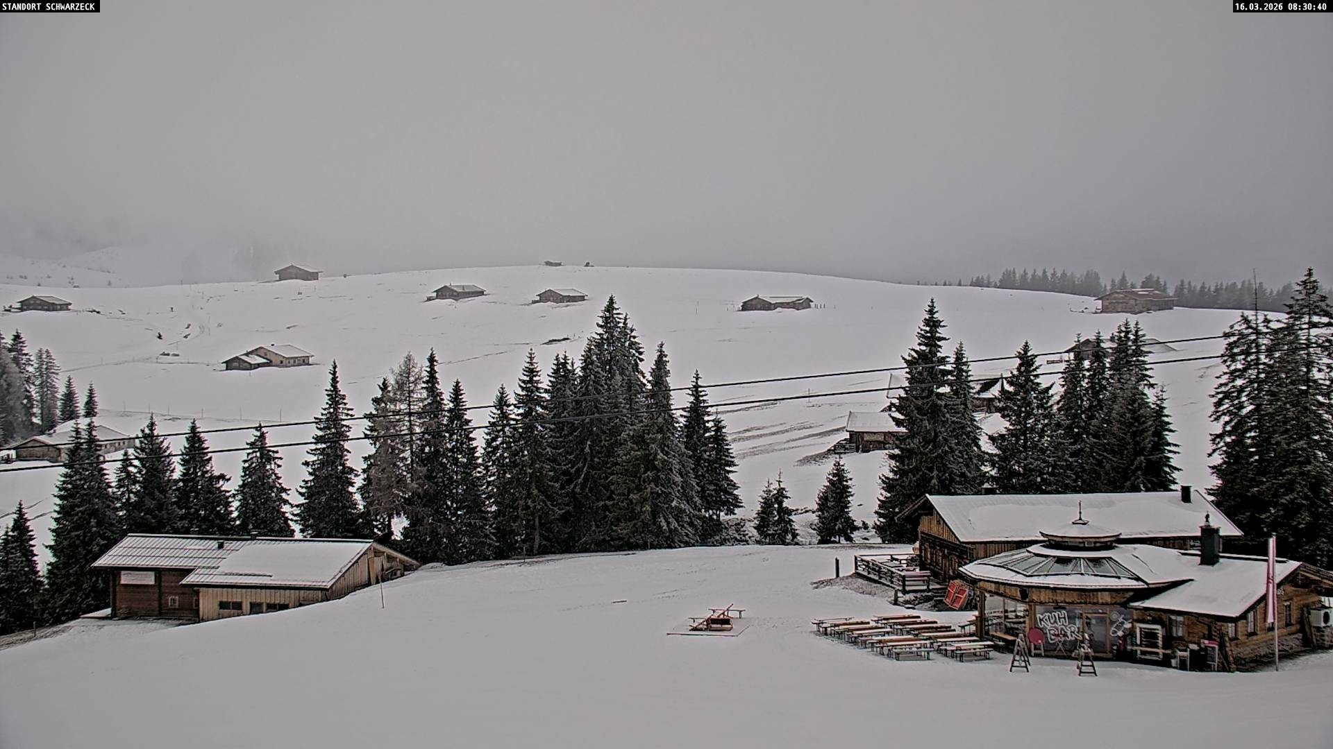 Archiv Foto Webcam Almenwelt Lofer: Rundwanderweg und Höhenloipe