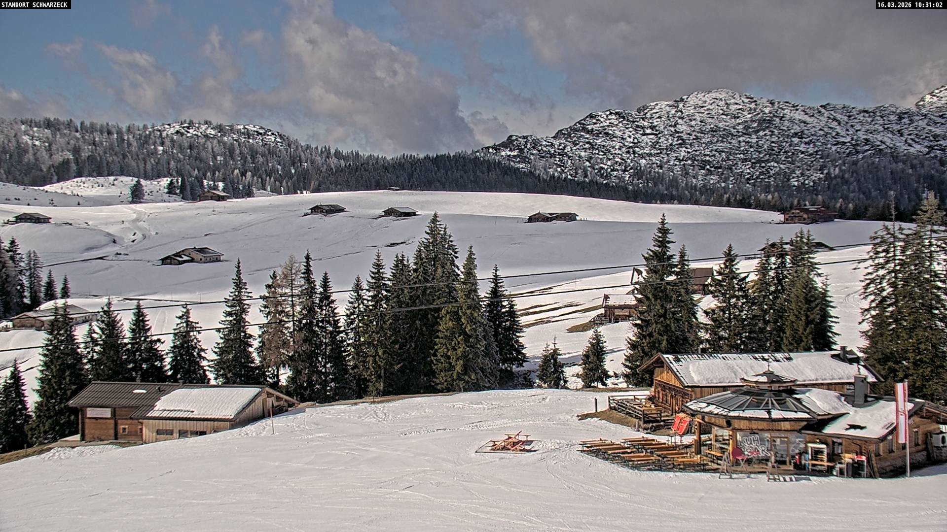 Archiv Foto Webcam Almenwelt Lofer: Rundwanderweg und Höhenloipe