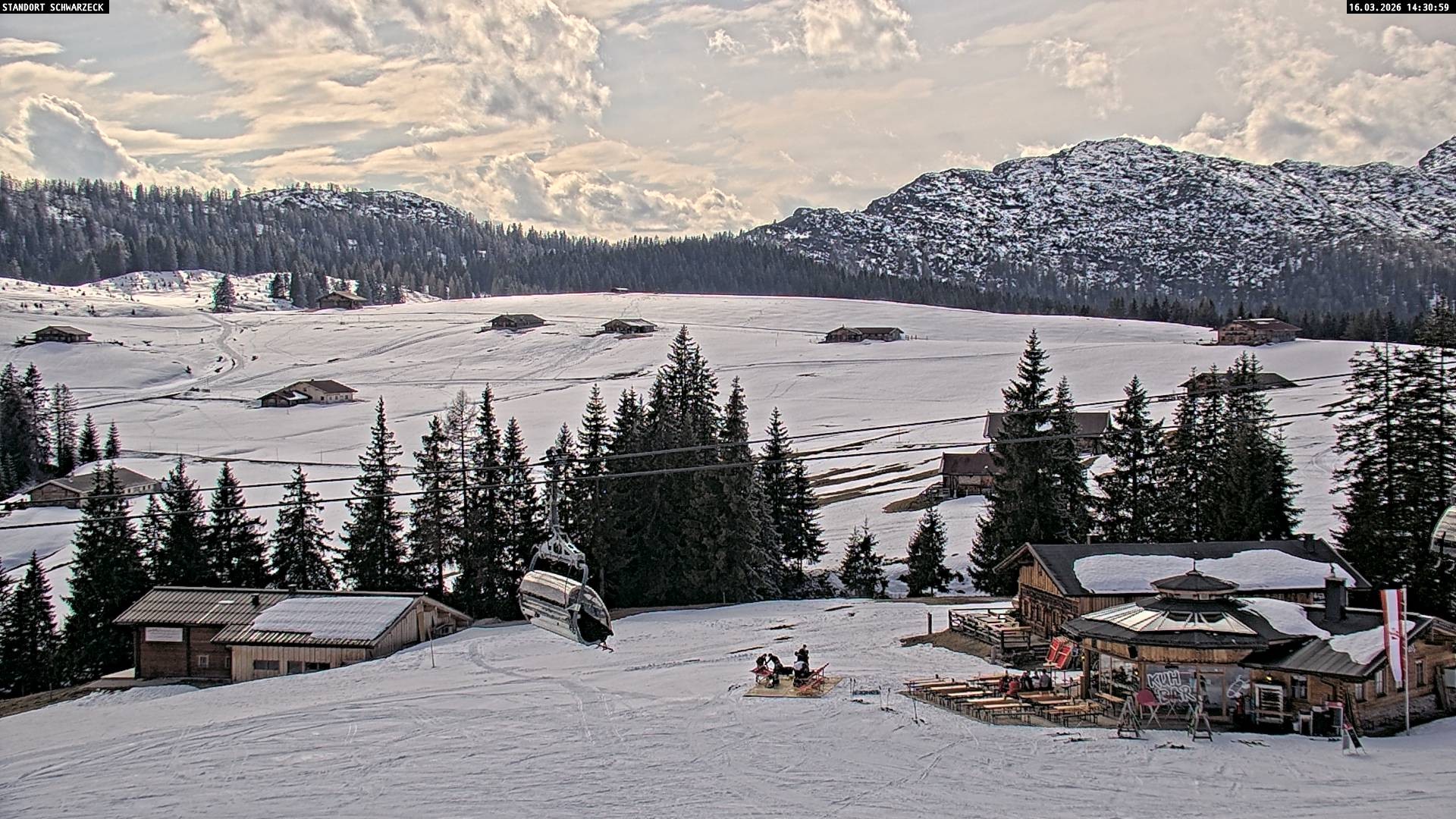 Archiv Foto Webcam Almenwelt Lofer: Rundwanderweg und Höhenloipe