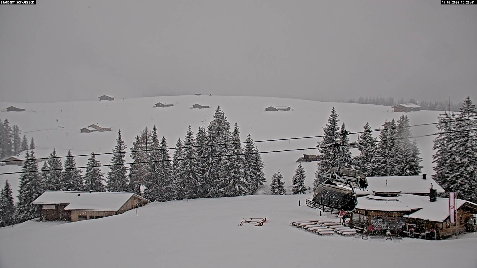 Archiv Foto Webcam Almenwelt Lofer: Rundwanderweg und Höhenloipe