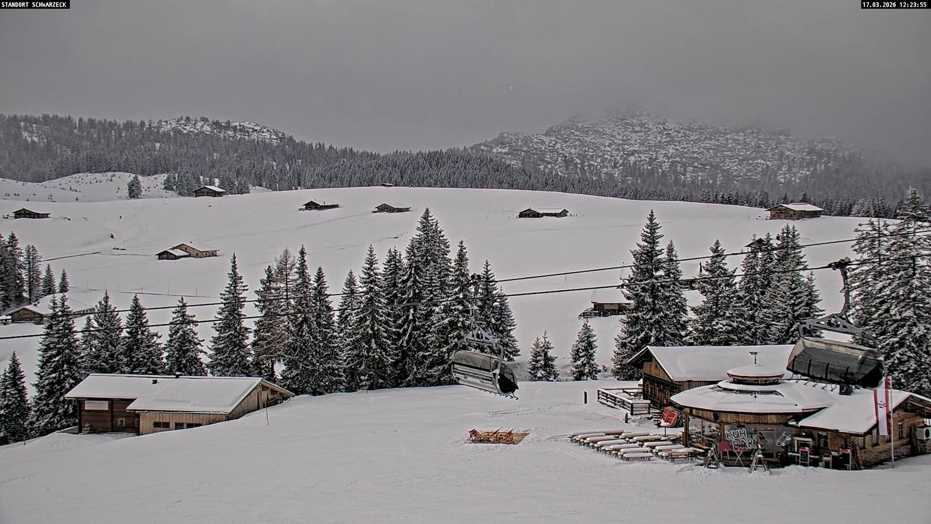 Archiv Foto Webcam Almenwelt Lofer: Rundwanderweg und Höhenloipe