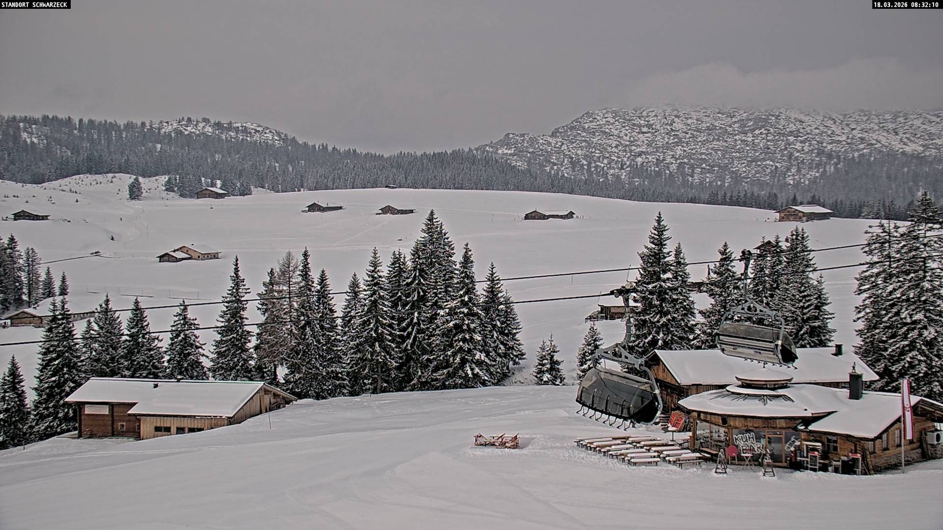 Archiv Foto Webcam Almenwelt Lofer: Rundwanderweg und Höhenloipe