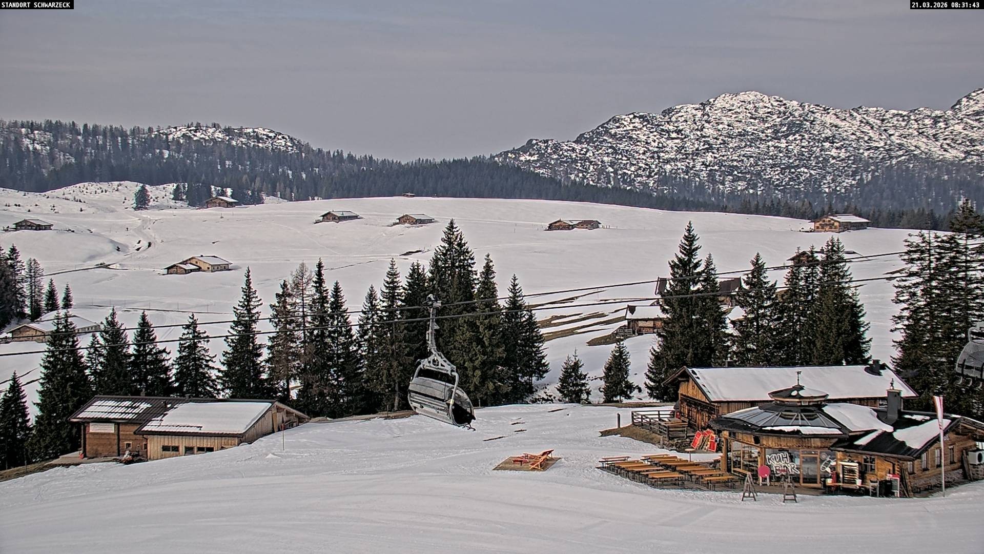 Archiv Foto Webcam Almenwelt Lofer: Rundwanderweg und Höhenloipe