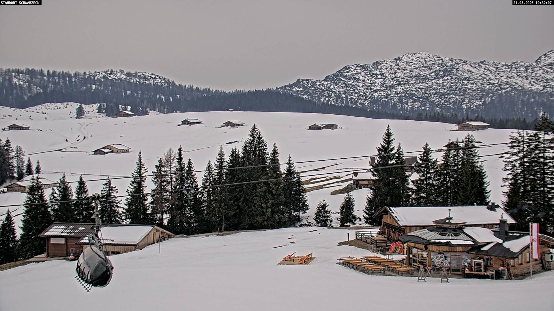 Archiv Foto Webcam Almenwelt Lofer: Rundwanderweg und Höhenloipe