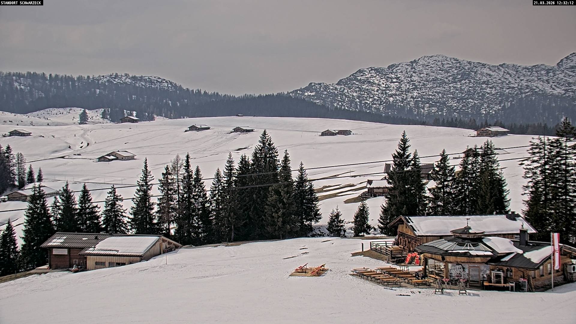 Archiv Foto Webcam Almenwelt Lofer: Rundwanderweg und Höhenloipe