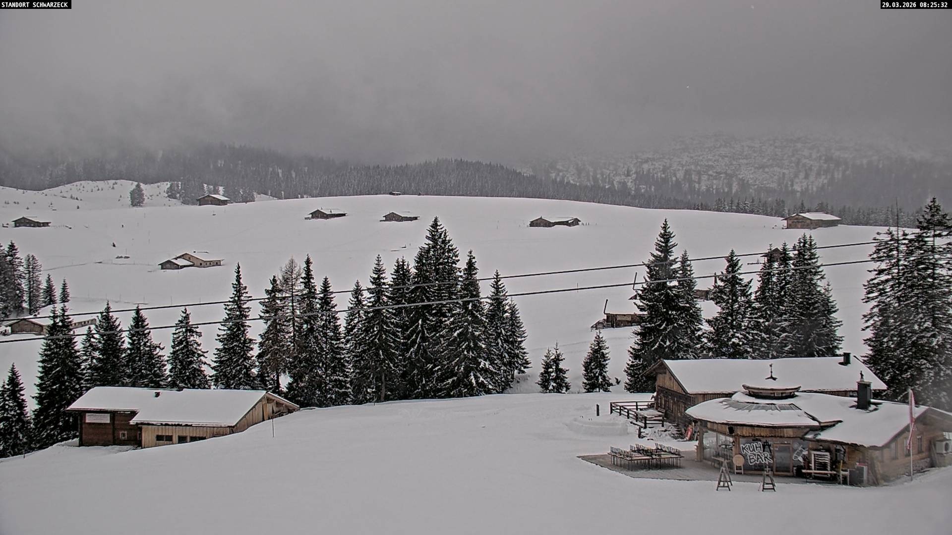 Archiv Foto Webcam Almenwelt Lofer: Rundwanderweg und Höhenloipe