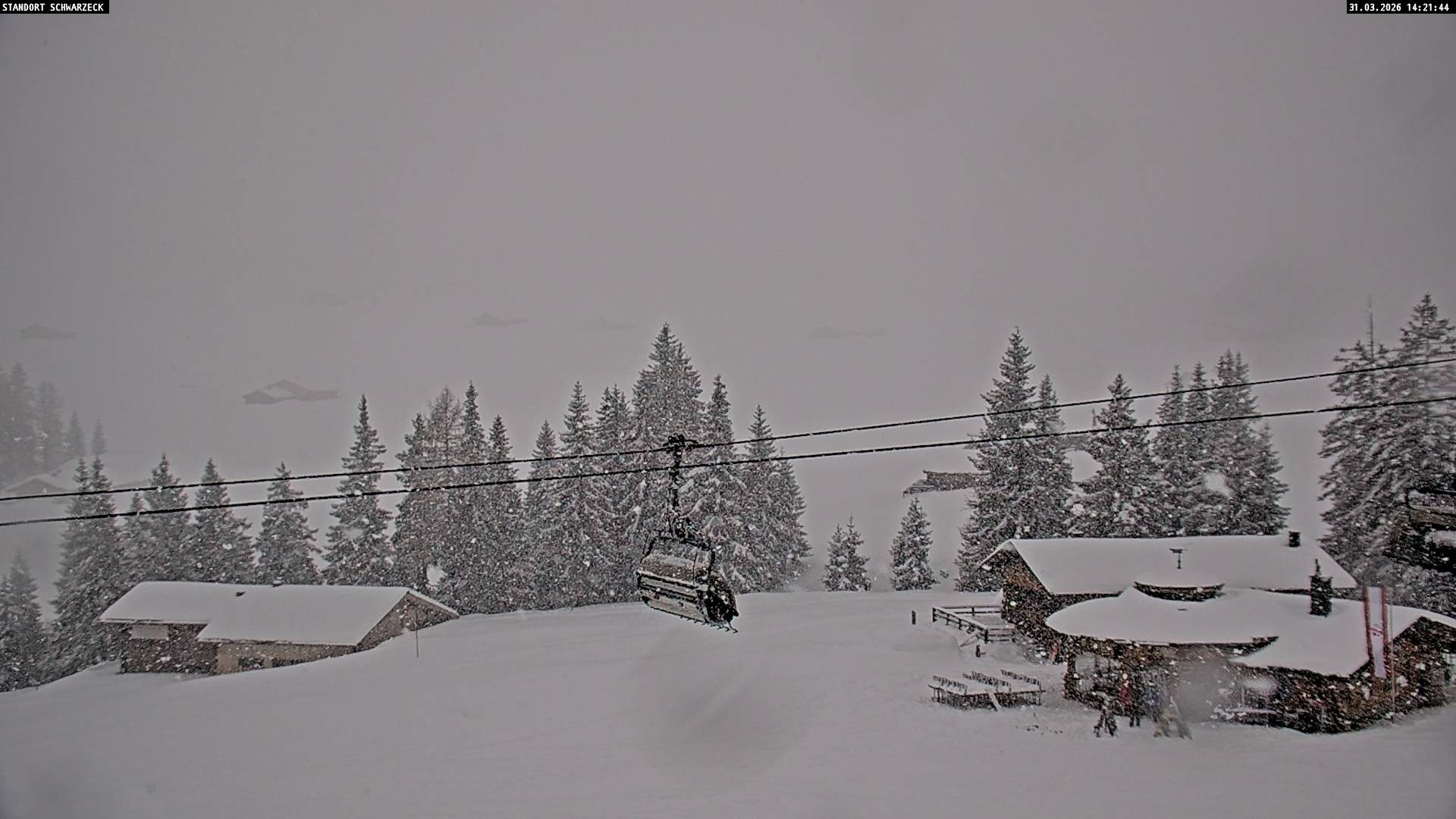 Archived image Webcam Almenwelt Lofer: hiking trail and cross country skiing trail