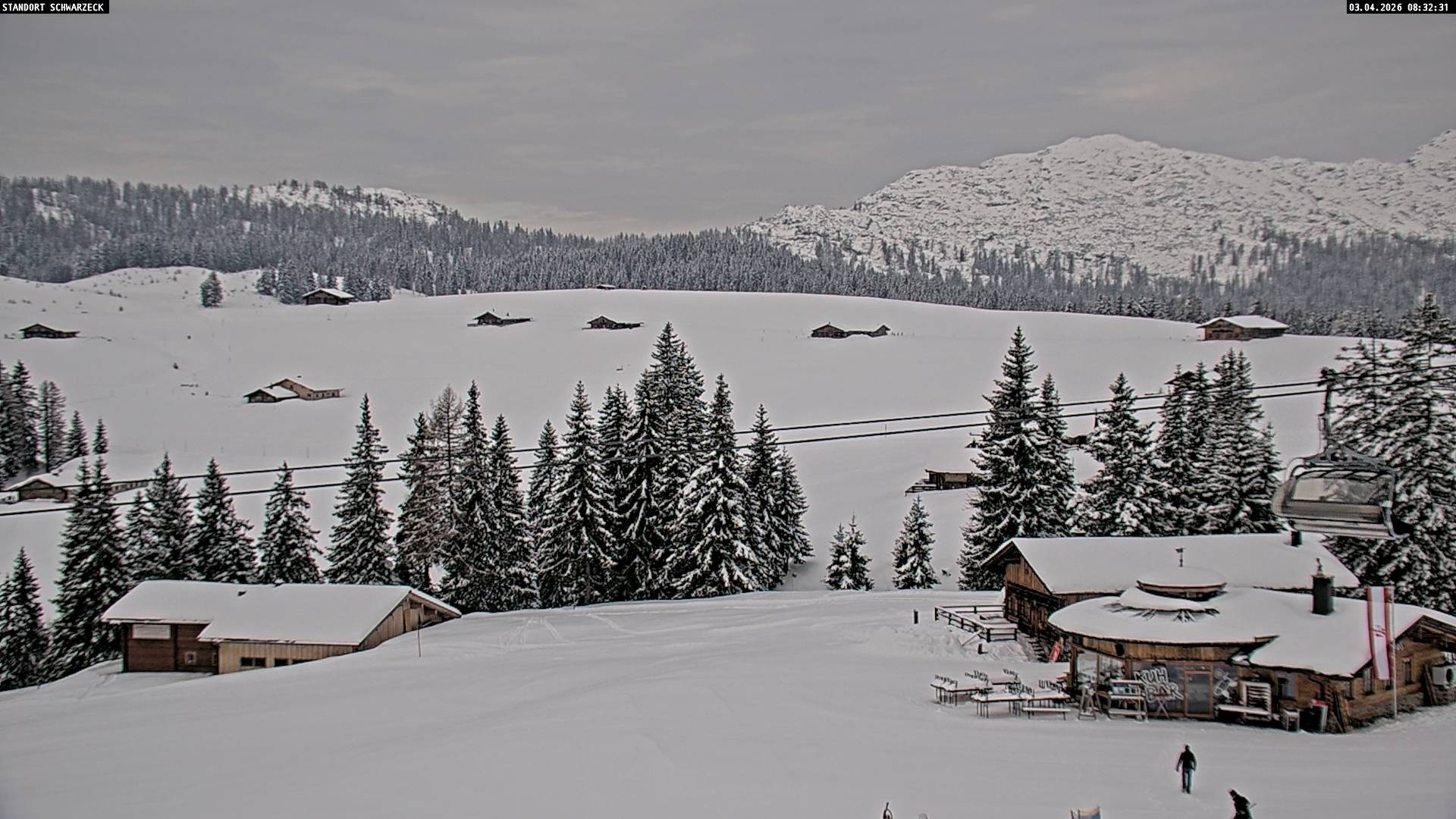 Archiv Foto Webcam Almenwelt Lofer: Rundwanderweg und Höhenloipe