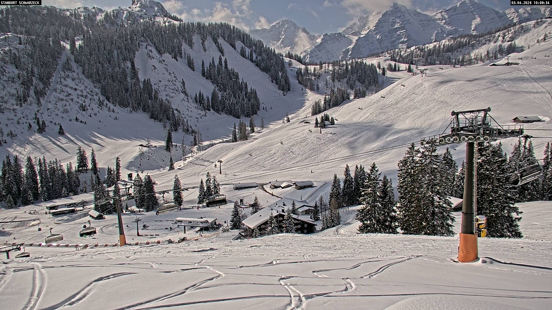 Archiv Foto Webcam Almenwelt Lofer: Rundwanderweg und Höhenloipe