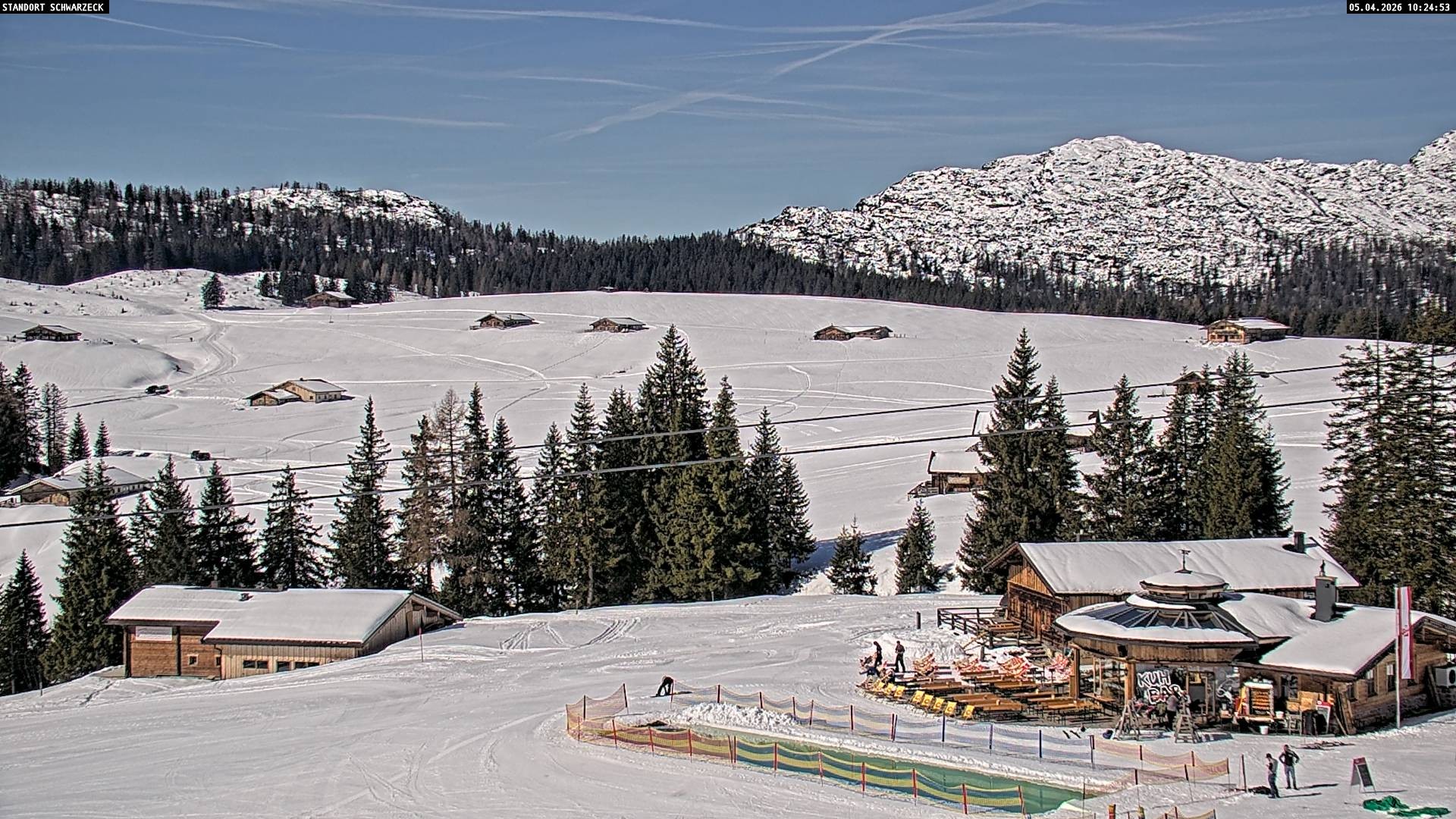 Archiv Foto Webcam Almenwelt Lofer: Rundwanderweg und Höhenloipe