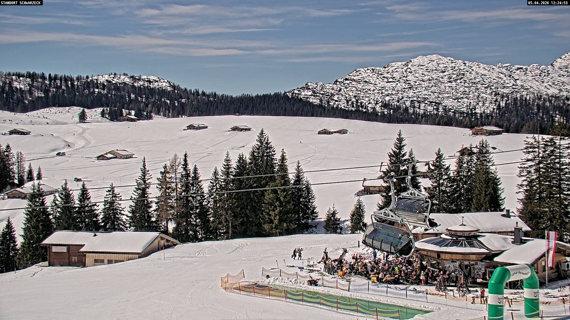 Archiv Foto Webcam Almenwelt Lofer: Rundwanderweg und Höhenloipe