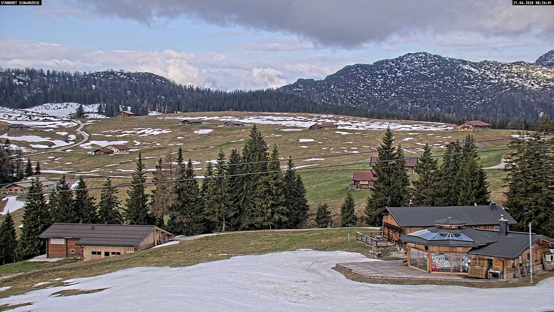 Archiv Foto Webcam Almenwelt Lofer: Rundwanderweg und Höhenloipe