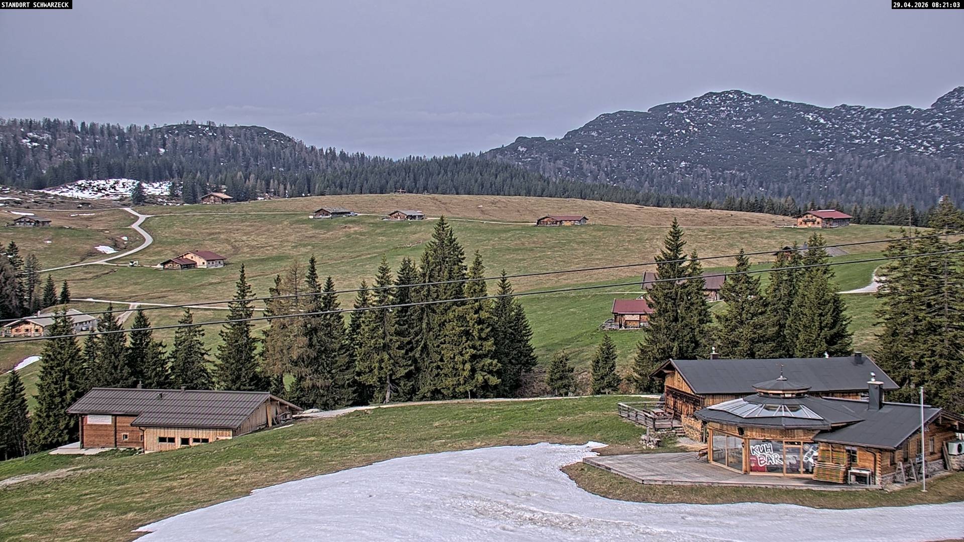 Archiv Foto Webcam Almenwelt Lofer: Rundwanderweg und Höhenloipe