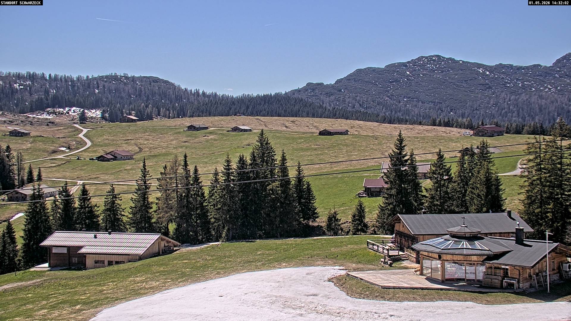 Archiv Foto Webcam Almenwelt Lofer: Rundwanderweg und Höhenloipe