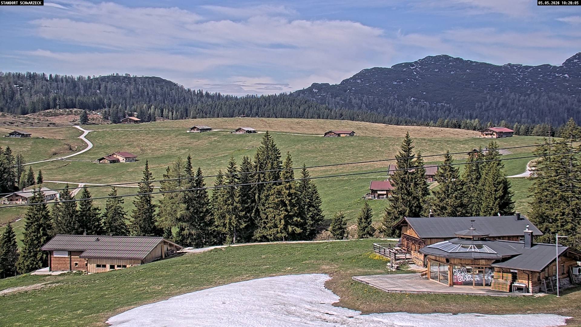 Archiv Foto Webcam Almenwelt Lofer: Rundwanderweg und Höhenloipe