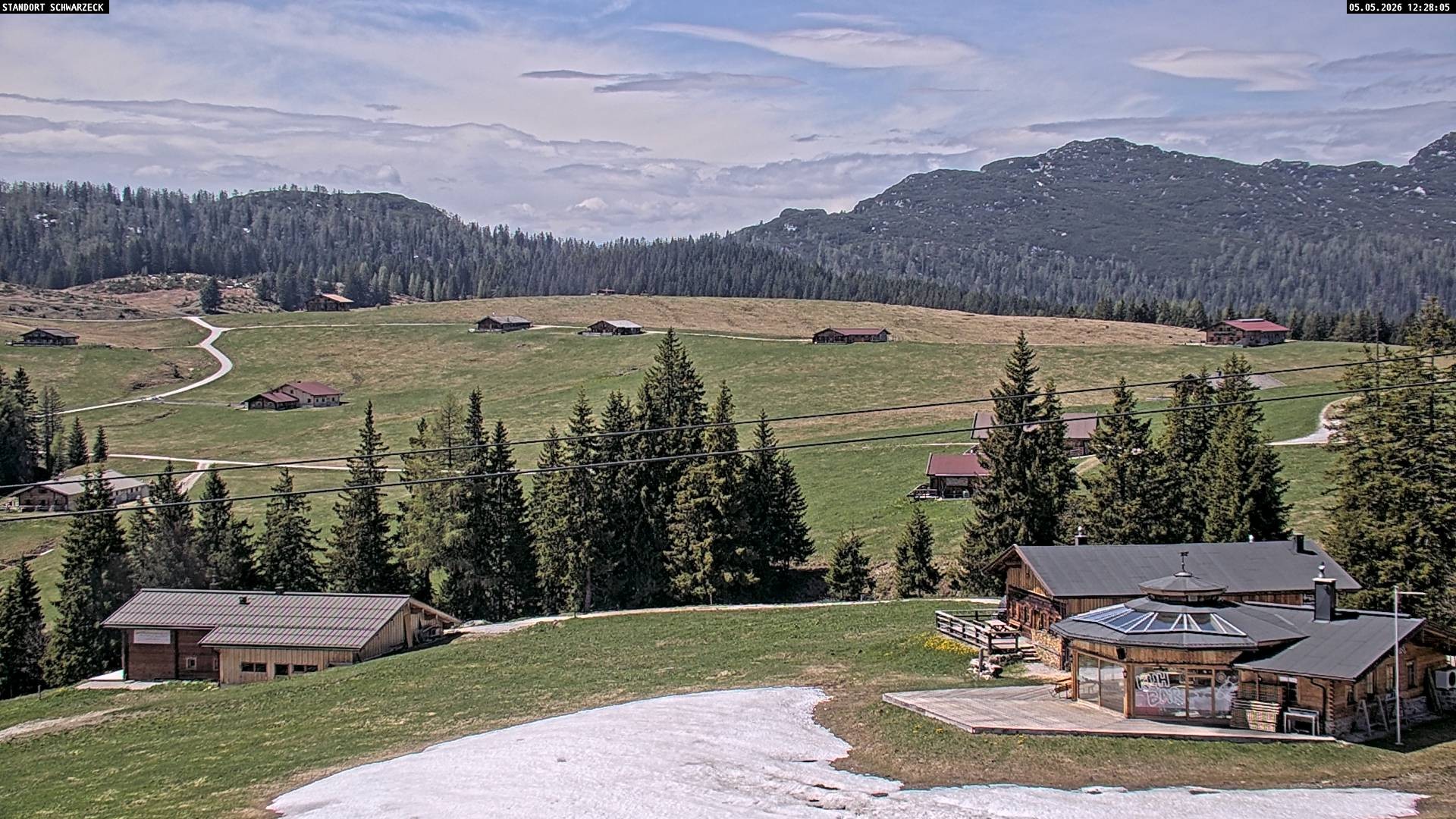 Archiv Foto Webcam Almenwelt Lofer: Rundwanderweg und Höhenloipe