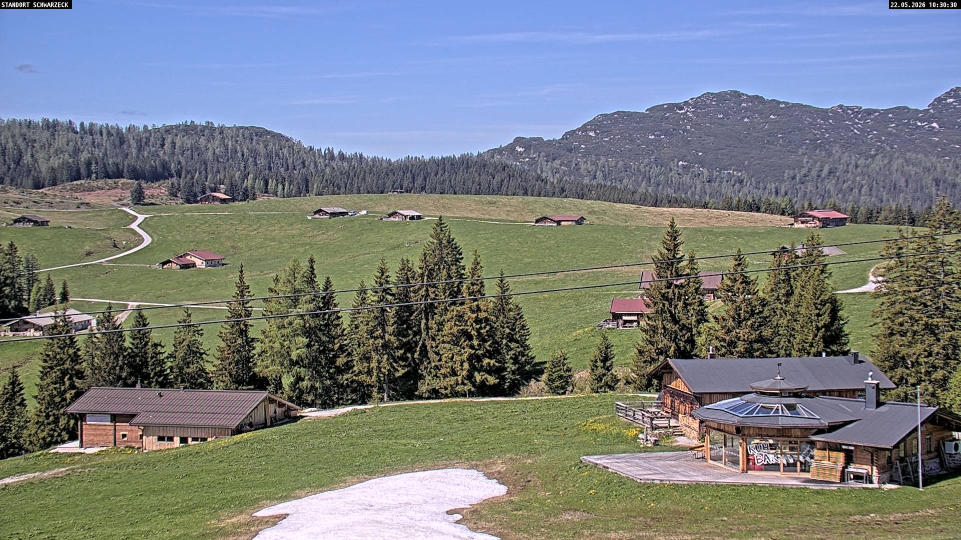 Archiv Foto Webcam Almenwelt Lofer: Rundwanderweg und Höhenloipe