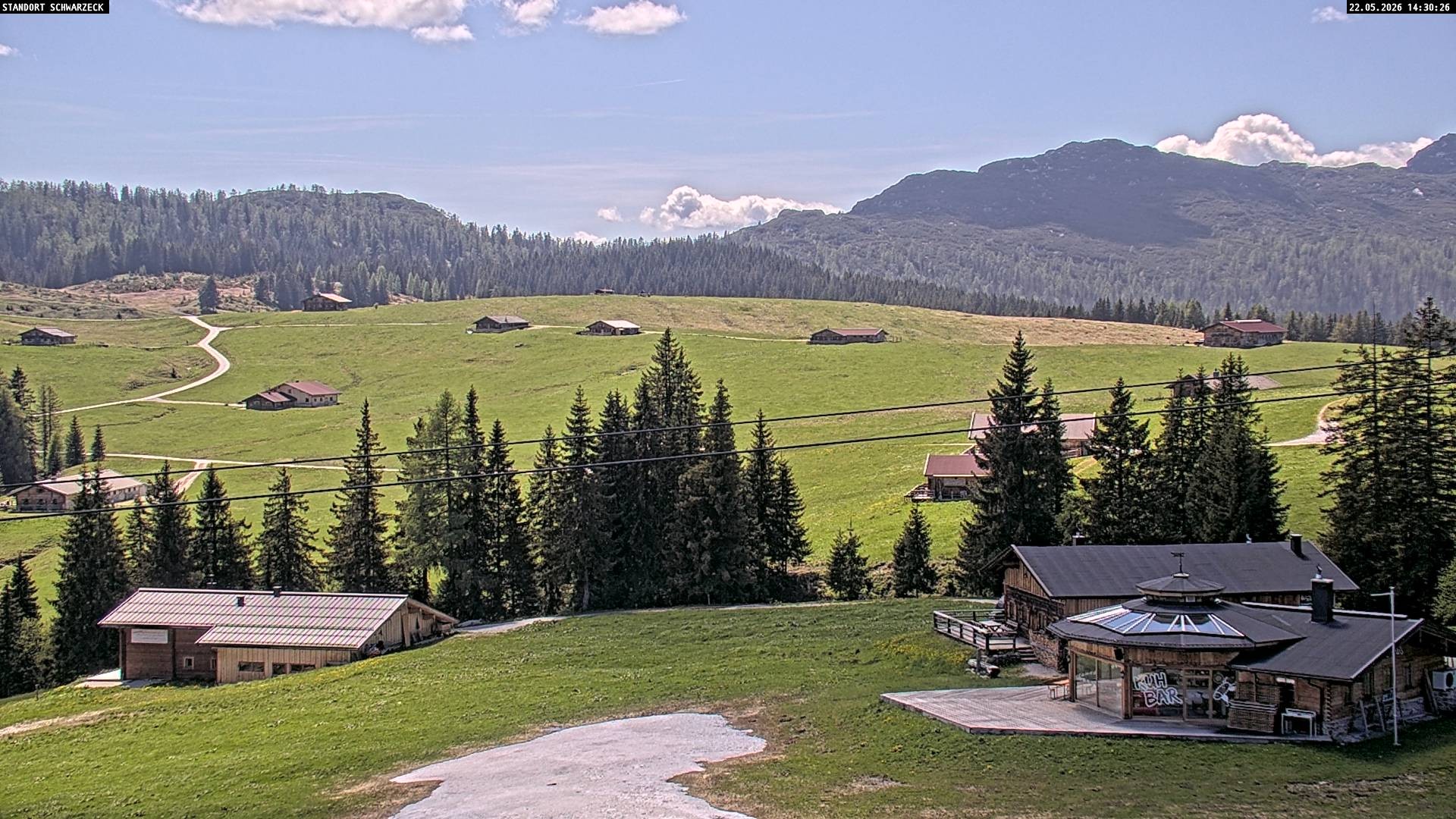Archiv Foto Webcam Almenwelt Lofer: Rundwanderweg und Höhenloipe