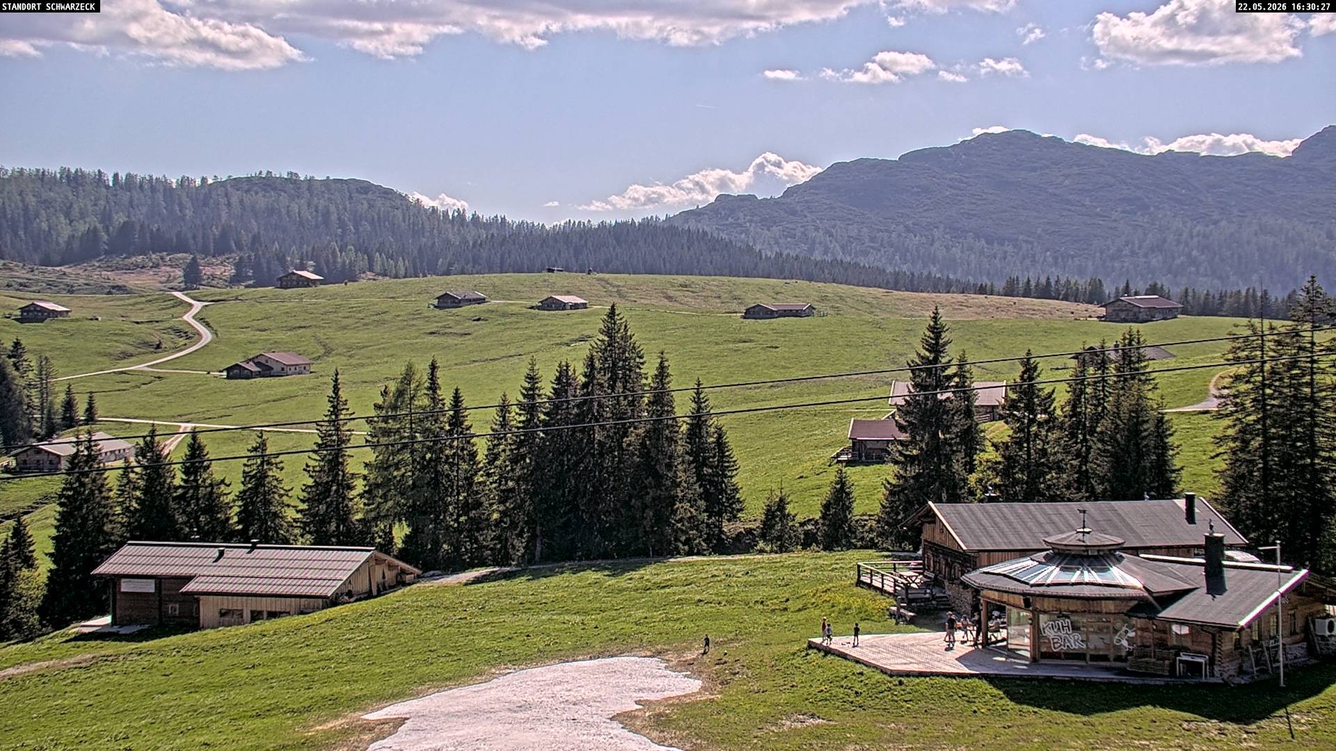 Archiv Foto Webcam Almenwelt Lofer: Rundwanderweg und Höhenloipe