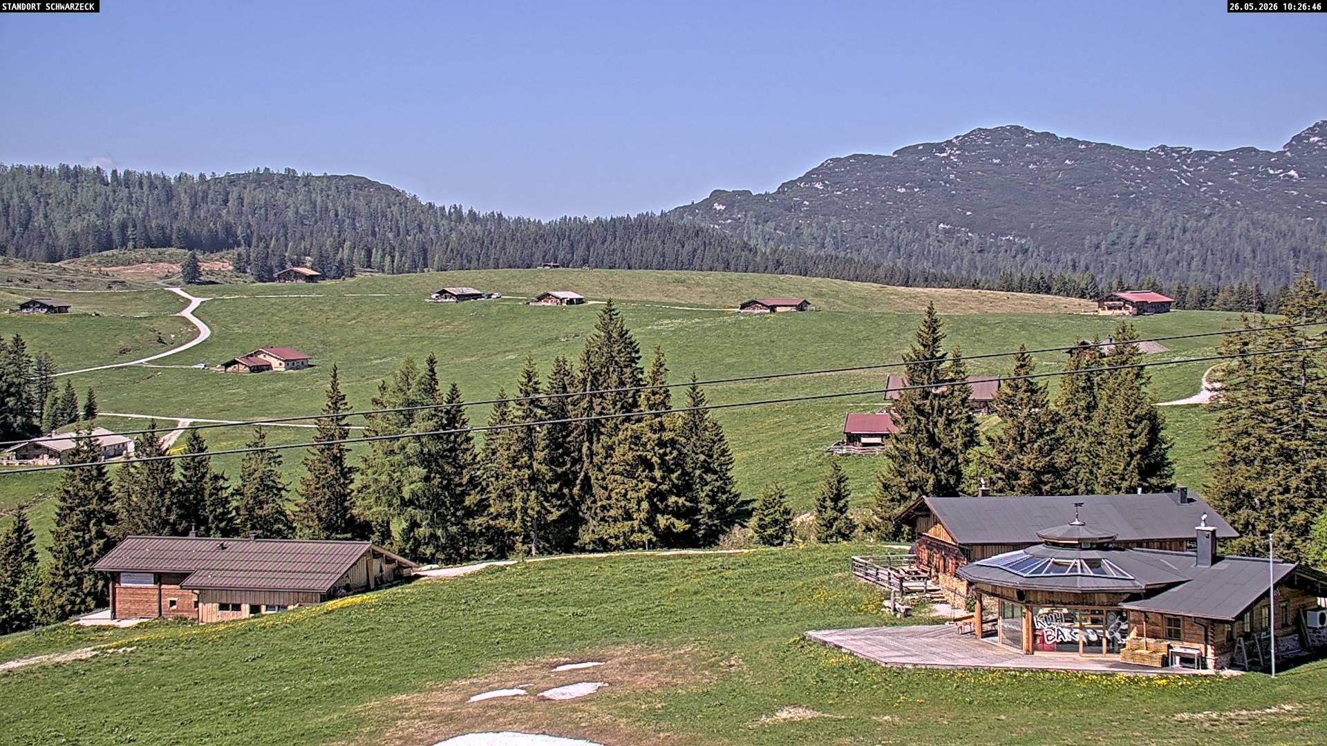 Archiv Foto Webcam Almenwelt Lofer: Rundwanderweg und Höhenloipe