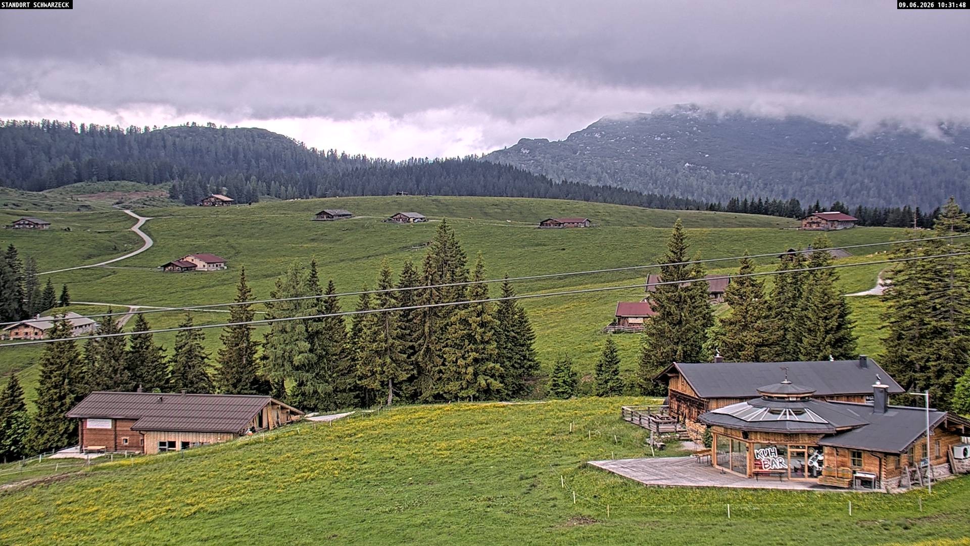 Archiv Foto Webcam Almenwelt Lofer: Rundwanderweg und Höhenloipe