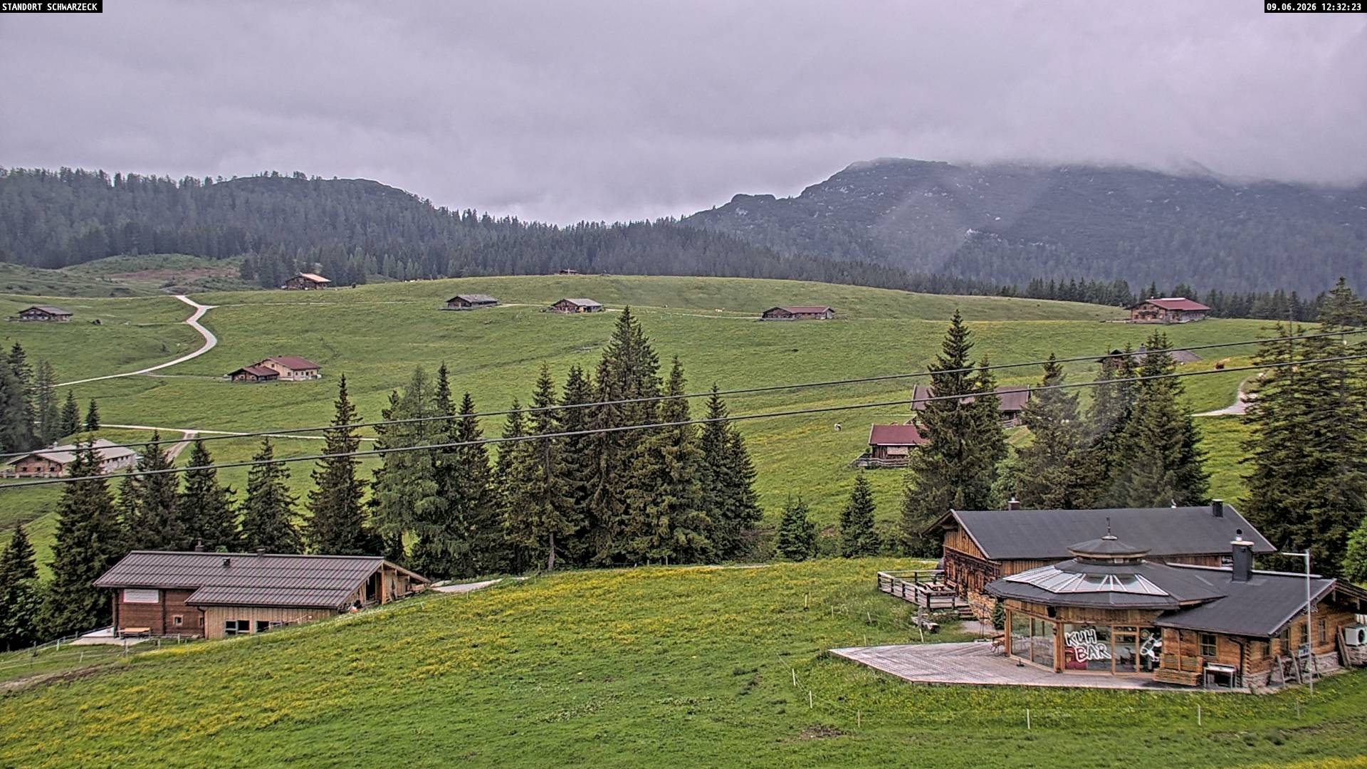 Archiv Foto Webcam Almenwelt Lofer: Rundwanderweg und Höhenloipe