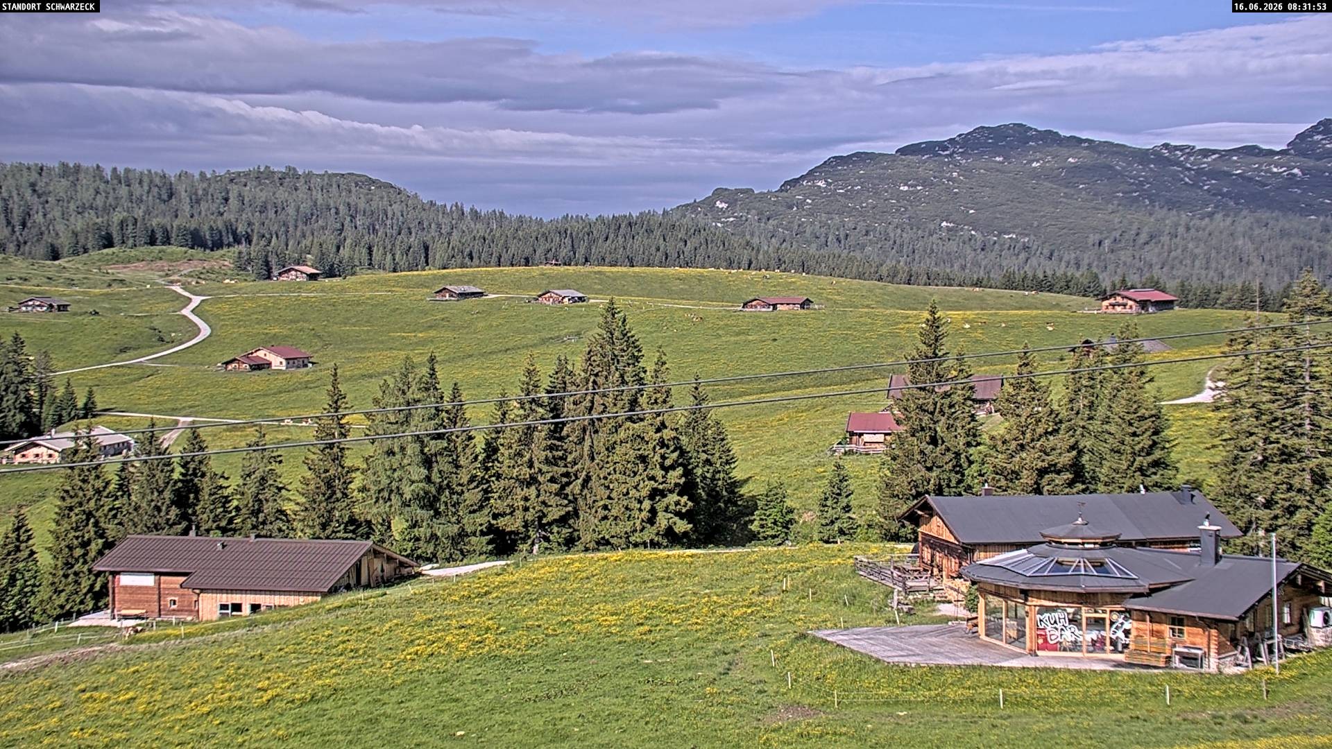 Archiv Foto Webcam Almenwelt Lofer: Rundwanderweg und Höhenloipe