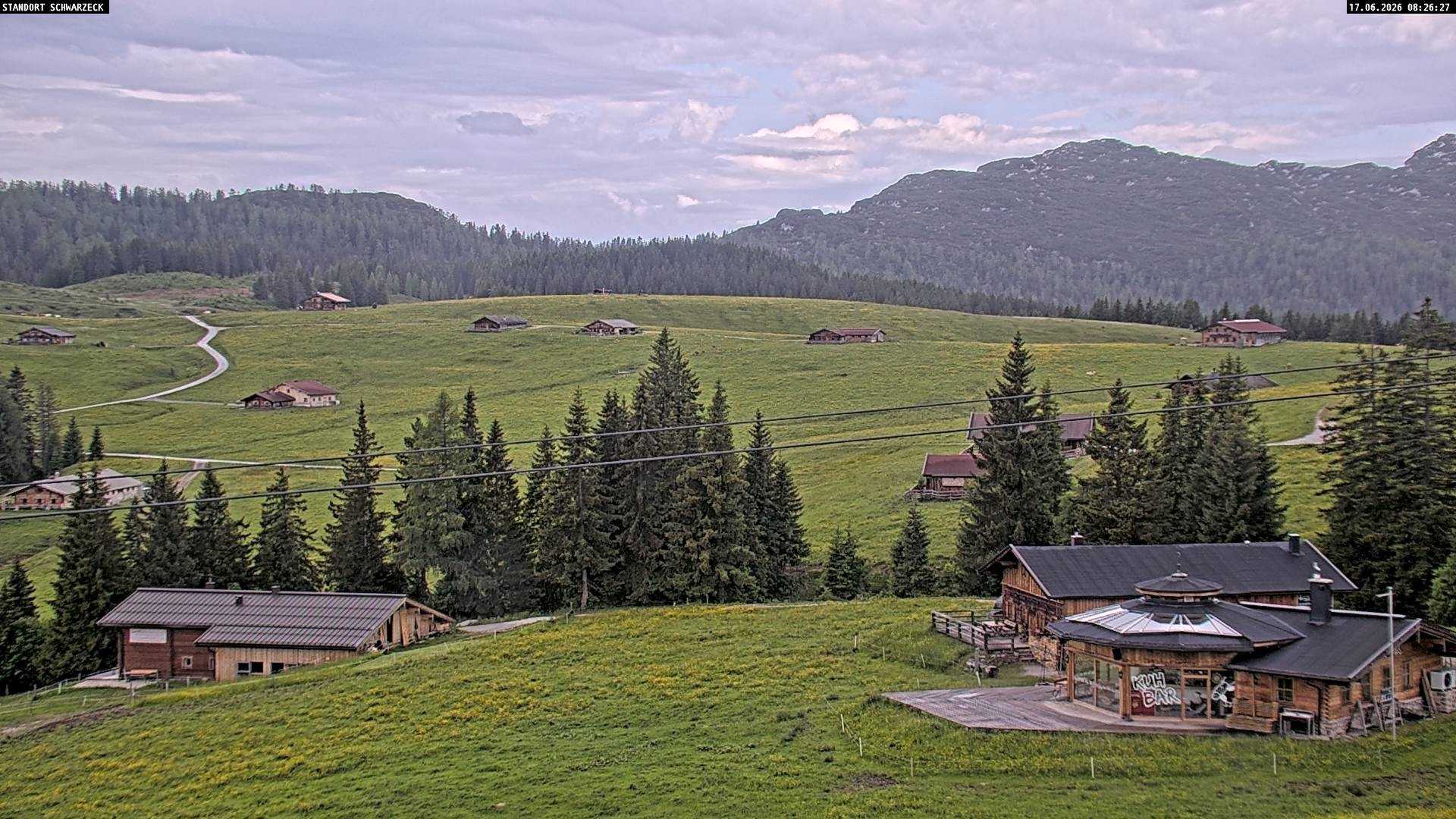 Archiv Foto Webcam Almenwelt Lofer: Rundwanderweg und Höhenloipe