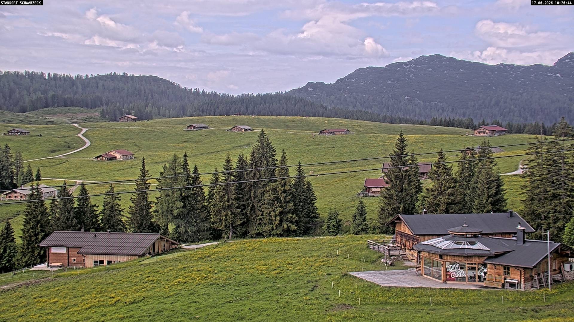 Archiv Foto Webcam Almenwelt Lofer: Rundwanderweg und Höhenloipe