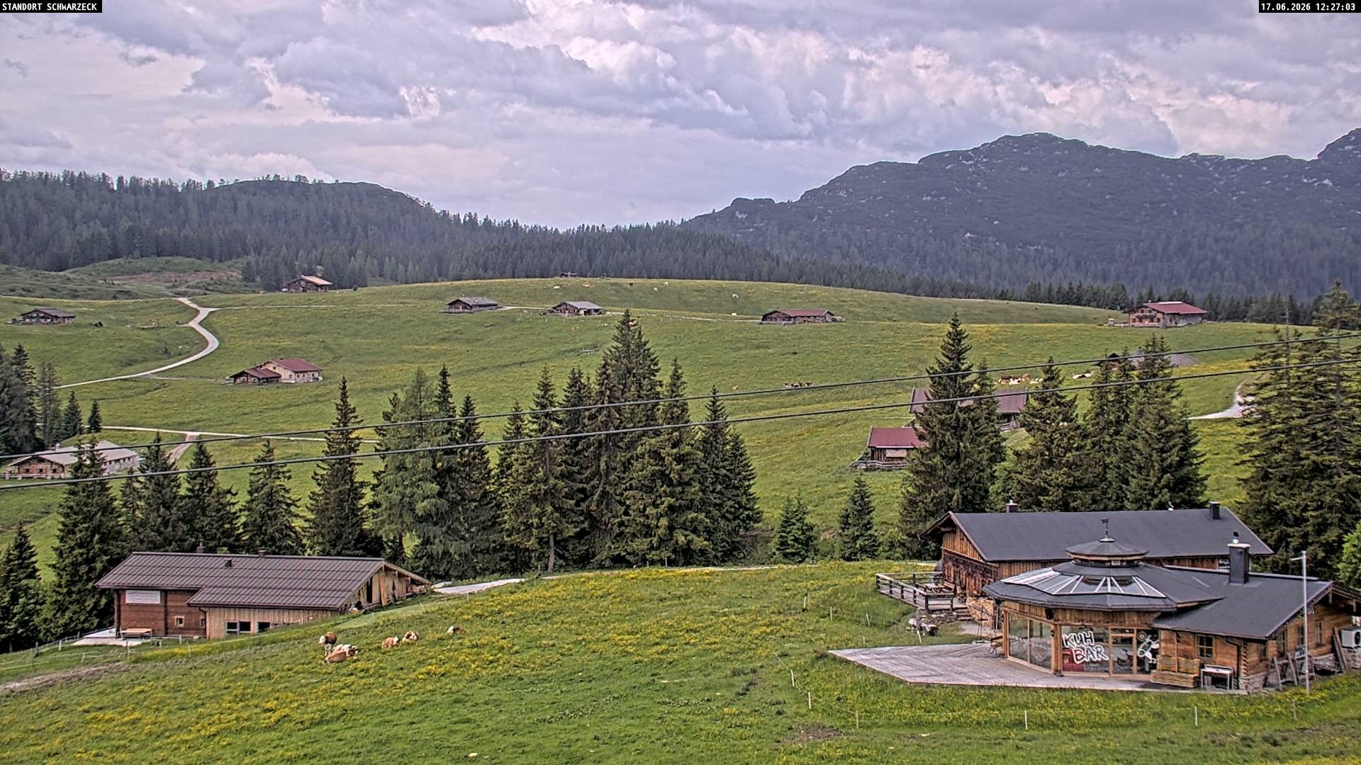 Archiv Foto Webcam Almenwelt Lofer: Rundwanderweg und Höhenloipe