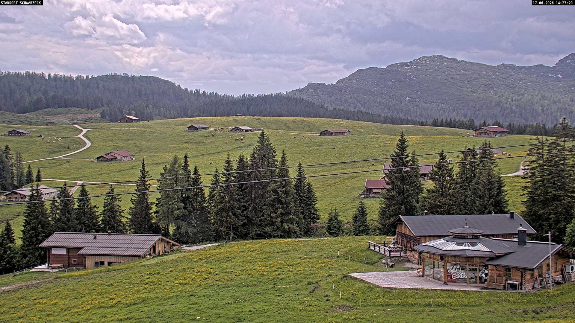 Archiv Foto Webcam Almenwelt Lofer: Rundwanderweg und Höhenloipe