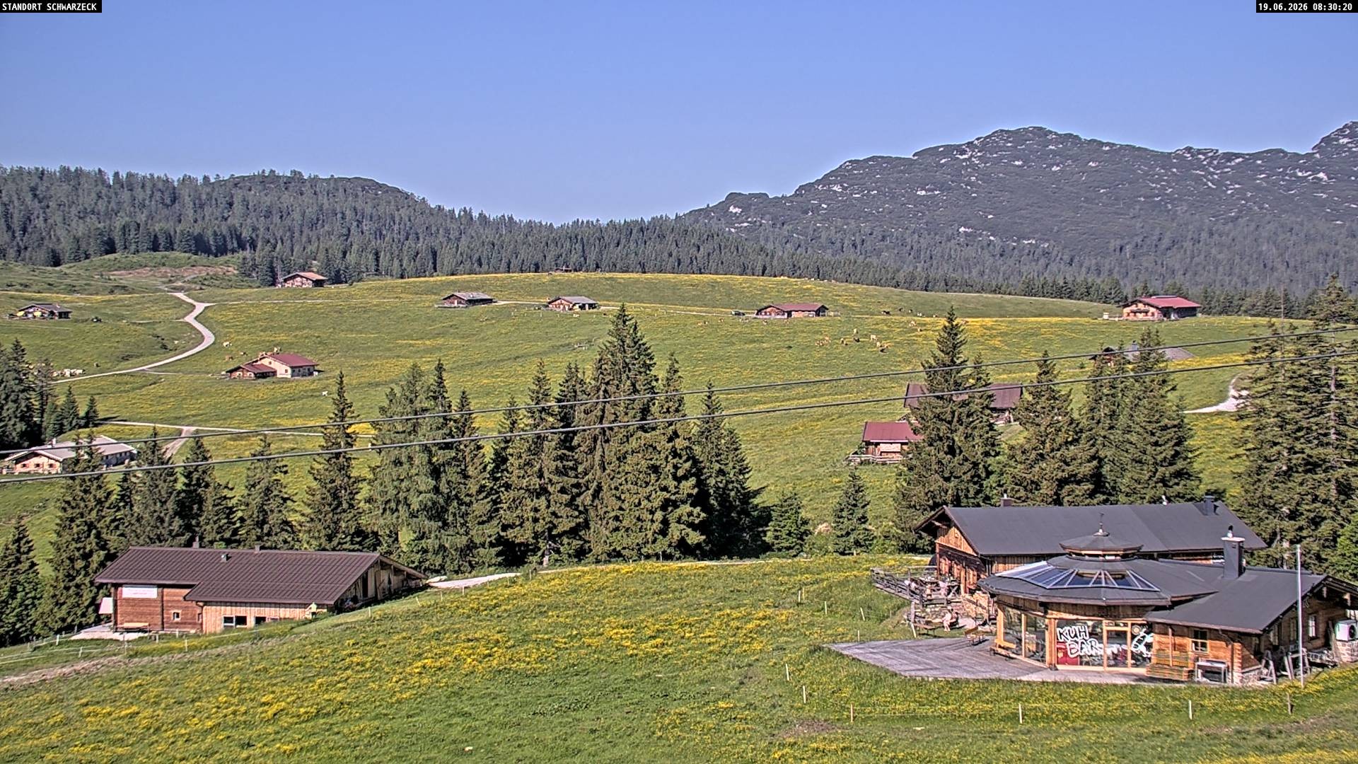 Archiv Foto Webcam Almenwelt Lofer: Rundwanderweg und Höhenloipe