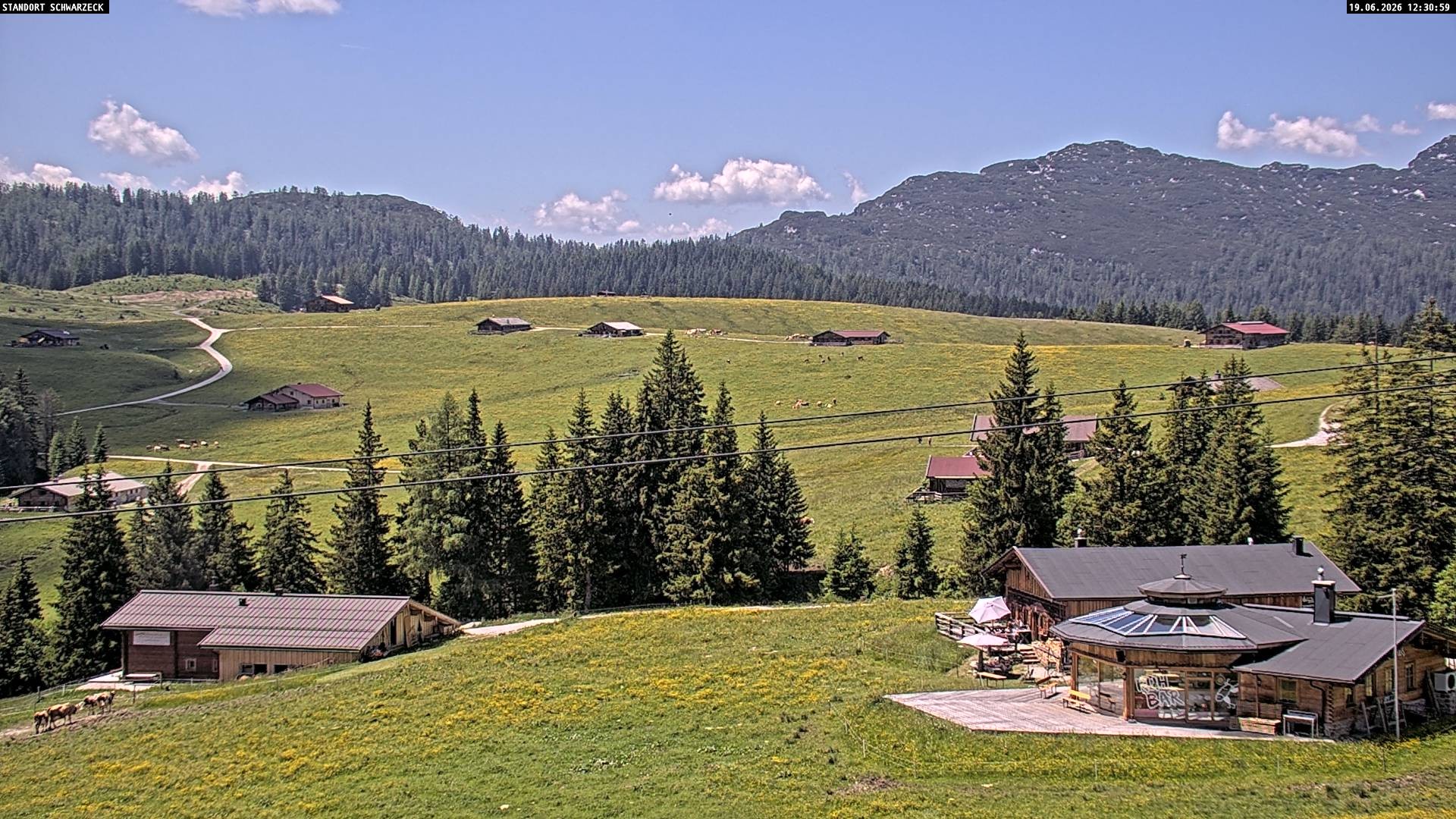 Archiv Foto Webcam Almenwelt Lofer: Rundwanderweg und Höhenloipe