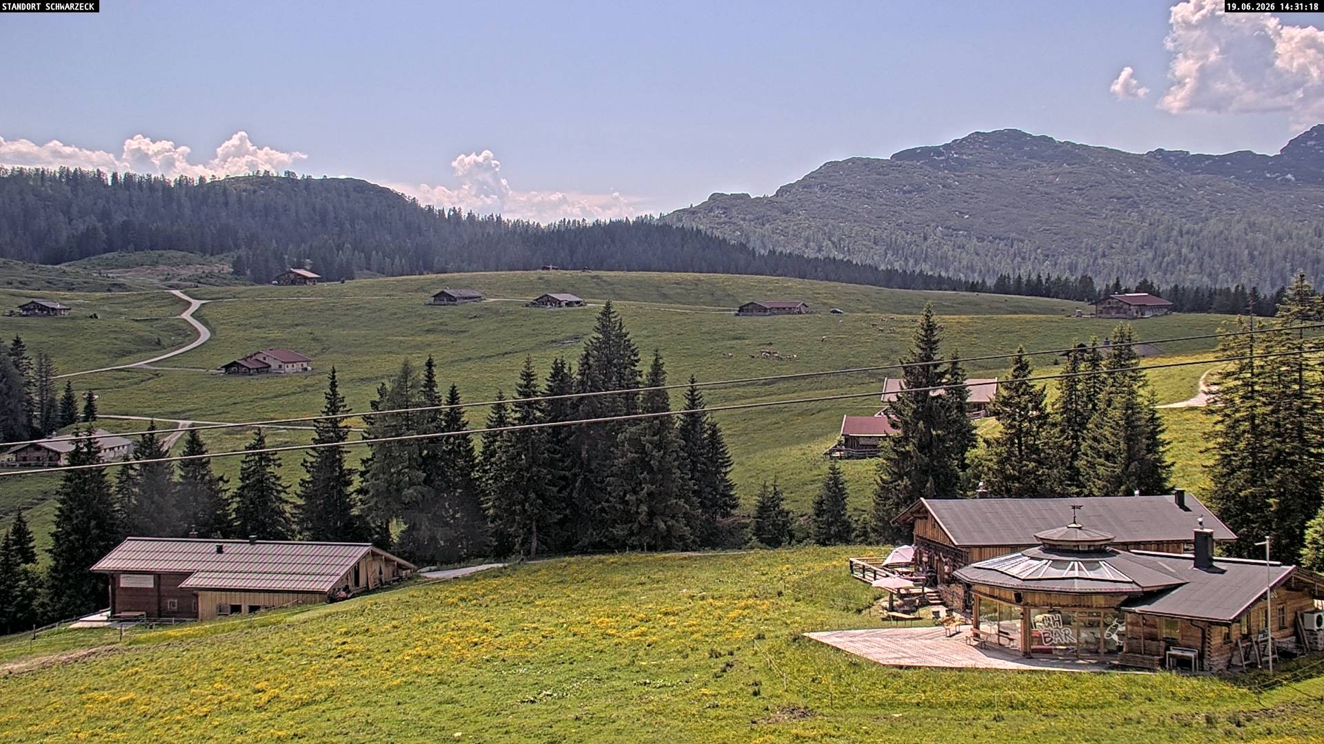 Archiv Foto Webcam Almenwelt Lofer: Rundwanderweg und Höhenloipe