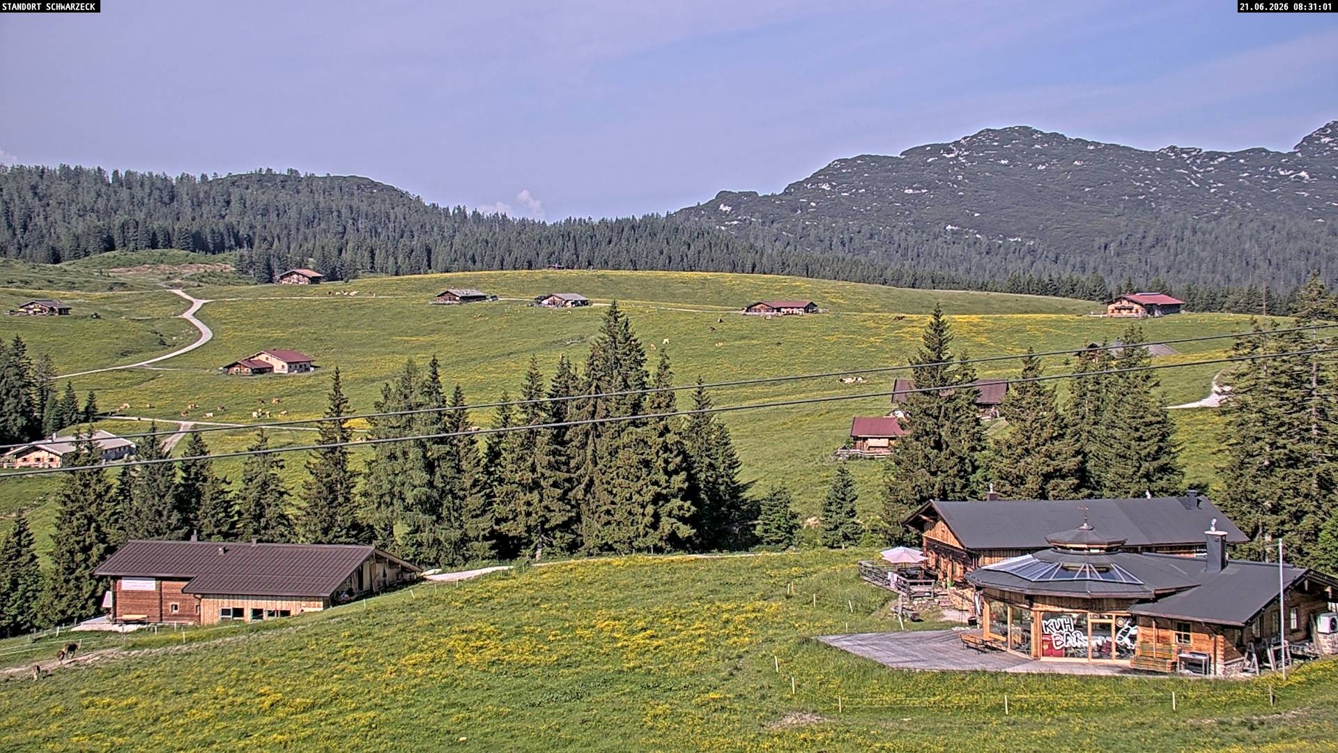 Archiv Foto Webcam Almenwelt Lofer: Rundwanderweg und Höhenloipe