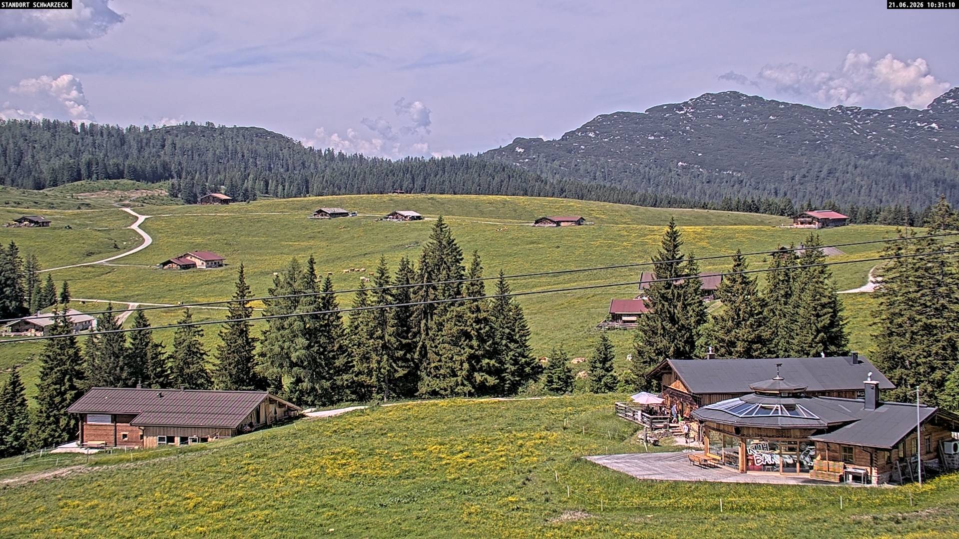 Archiv Foto Webcam Almenwelt Lofer: Rundwanderweg und Höhenloipe